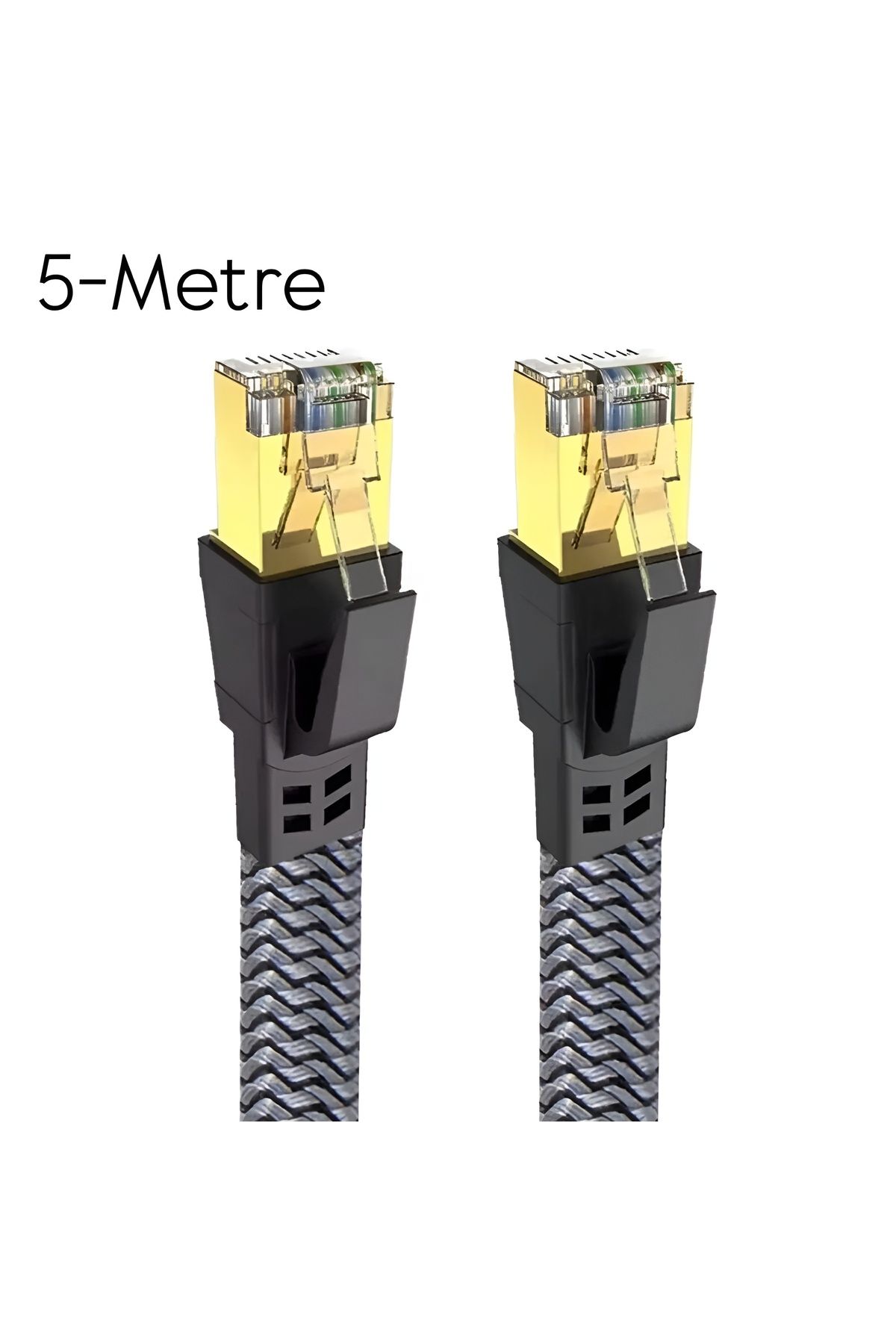 Aırstorr Cat8 LAN Kablosu Yüksek Hızlı 40Gbps 2000mhz Ethernet Kablosu Örgü Kaplama 1m 2m 3m 5m 10m