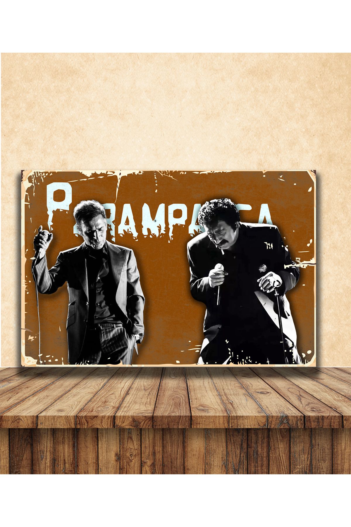 TAKIFİX Müslüm Gürses Teoman Paramparça Temalı 20 x 30 CM MDF Tablo