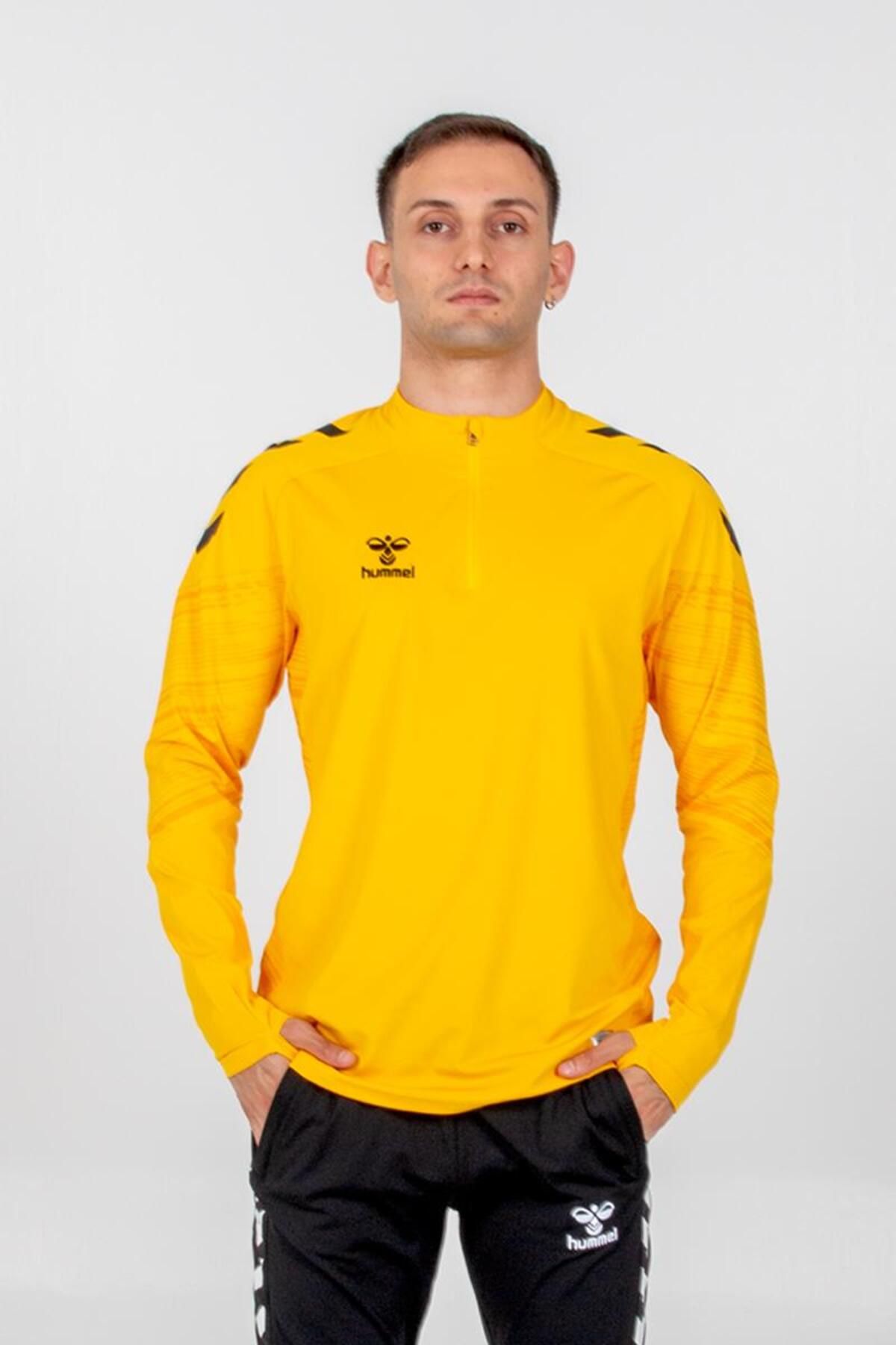 hummel Line Antrenman Eşofman Üstü Sarı