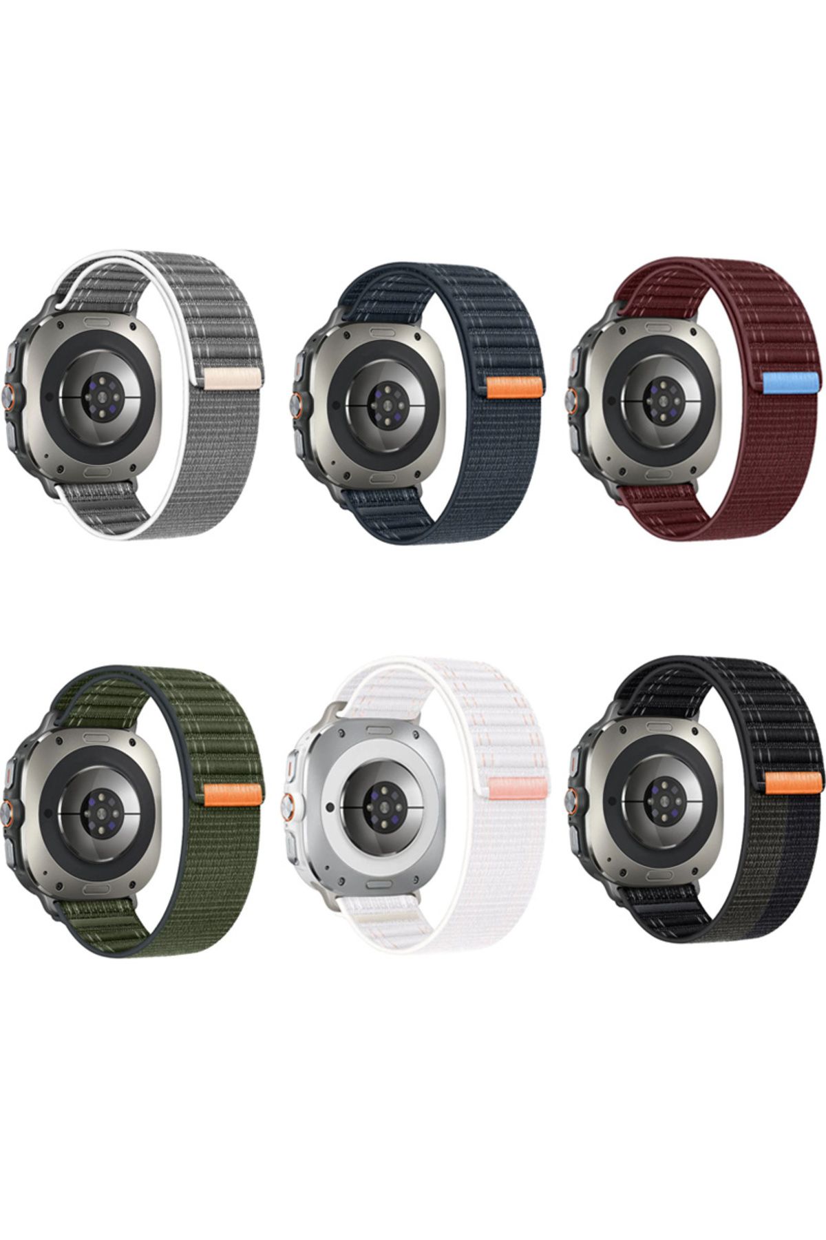 REDz Accessories-Elastic Sport Strap, for Samsung Galaxy Watch Ultra 47mm, Adjustable Buckle, Nylon, Burgundy 5