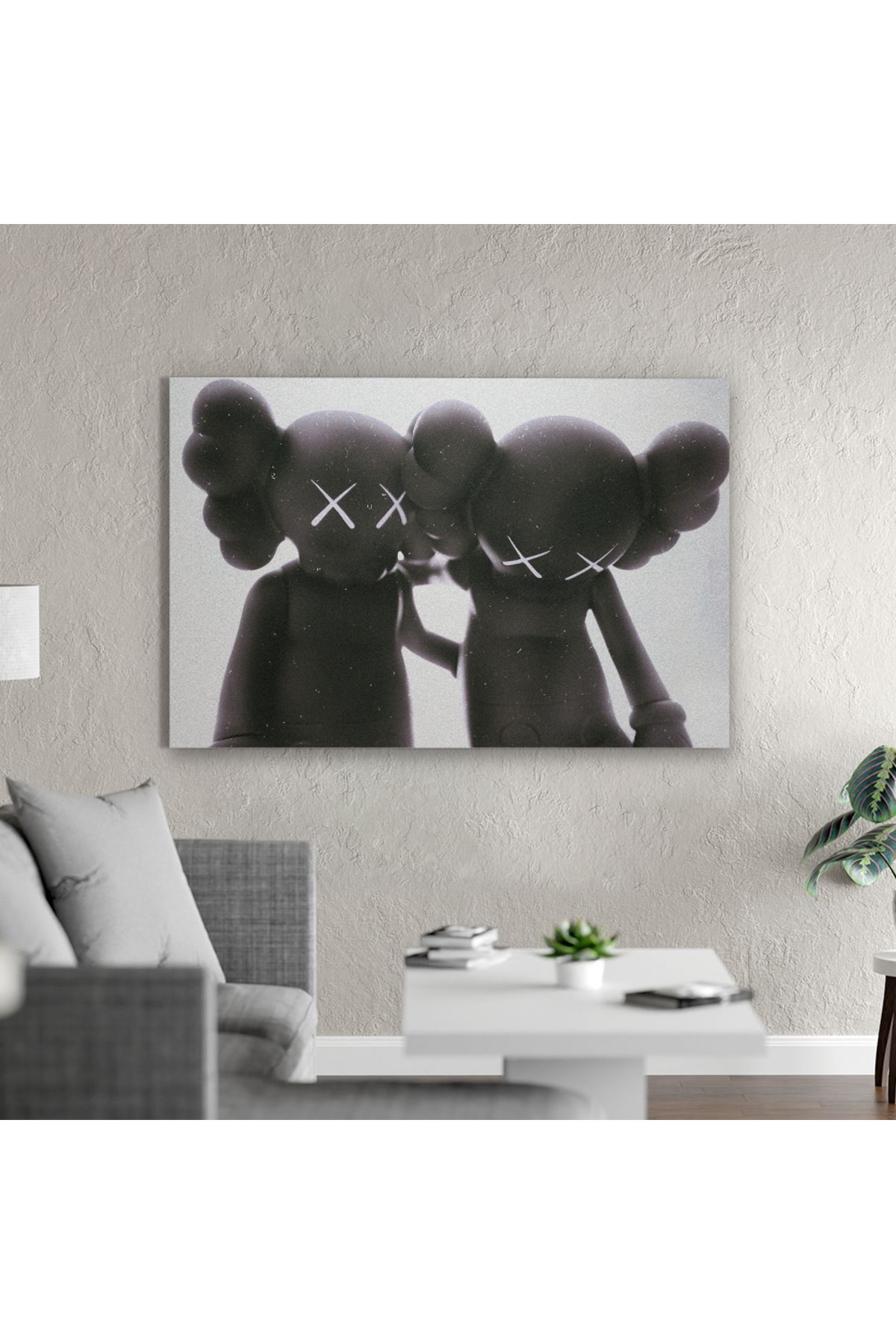 Yzc Store Kaws Kanvas Tablo | Sokak Sanatı Modern Pop Art Duvar Dekoru
