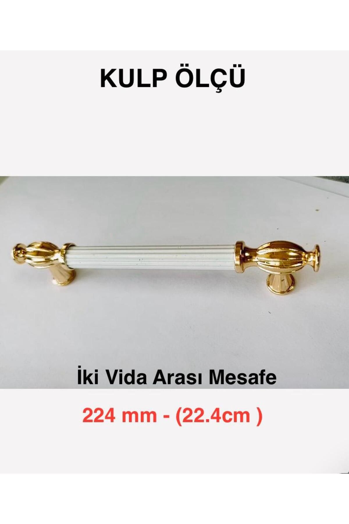 YAKUT AKSESUAR 22,4 CM-METAL Dolap Çekmece Mutfak Banyo Vestiyer Çocuk Mobilya Kulpu Kulbu Kulp Kulb 224mm-ELF196