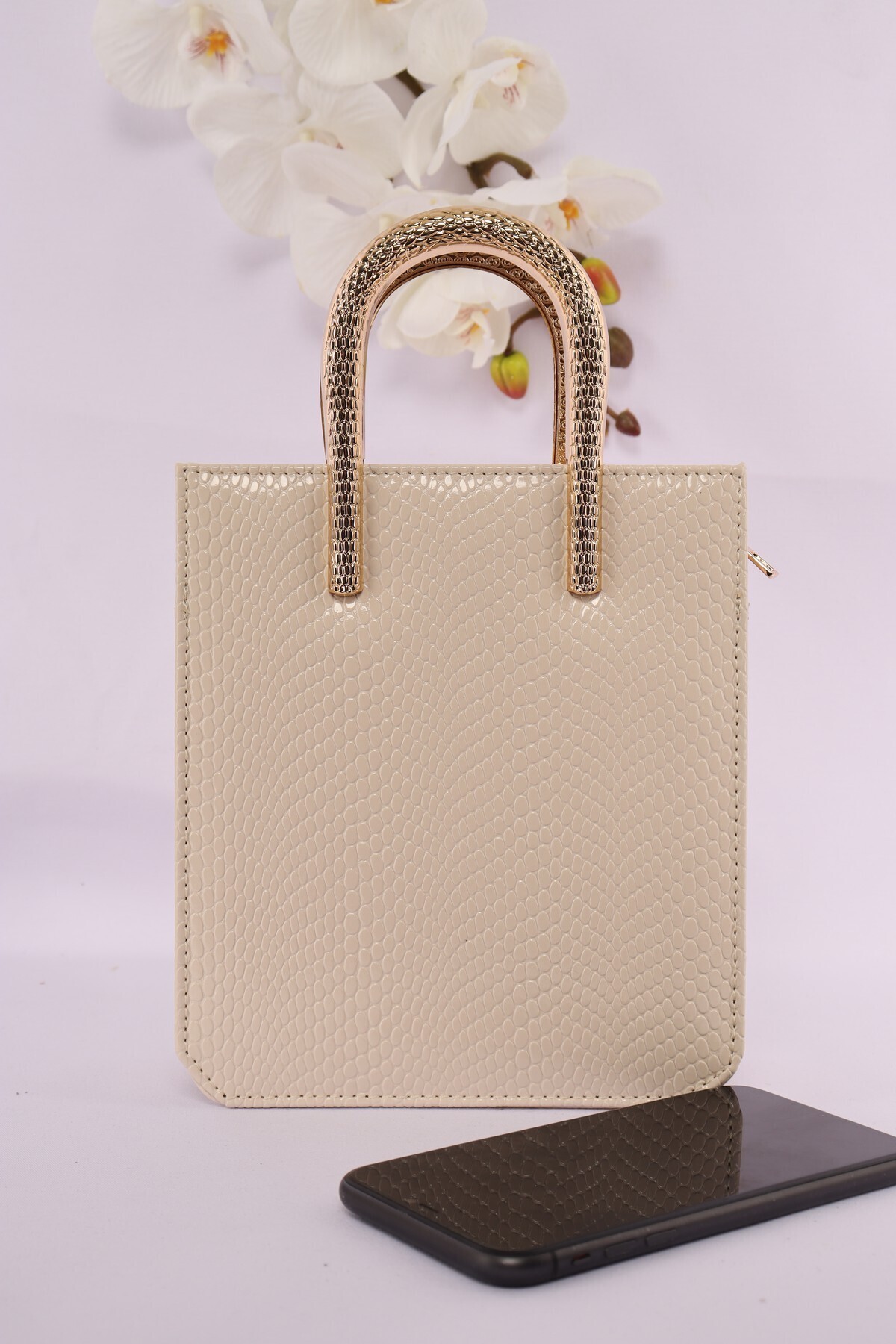 weem bag-Elysara Eb0143 |   Pythons Glowing Snake Handle Portfolio Bag 3