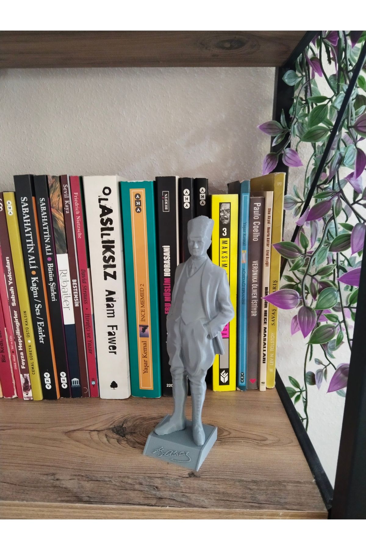 berkatello Atatürk heykeli 18cm Gri