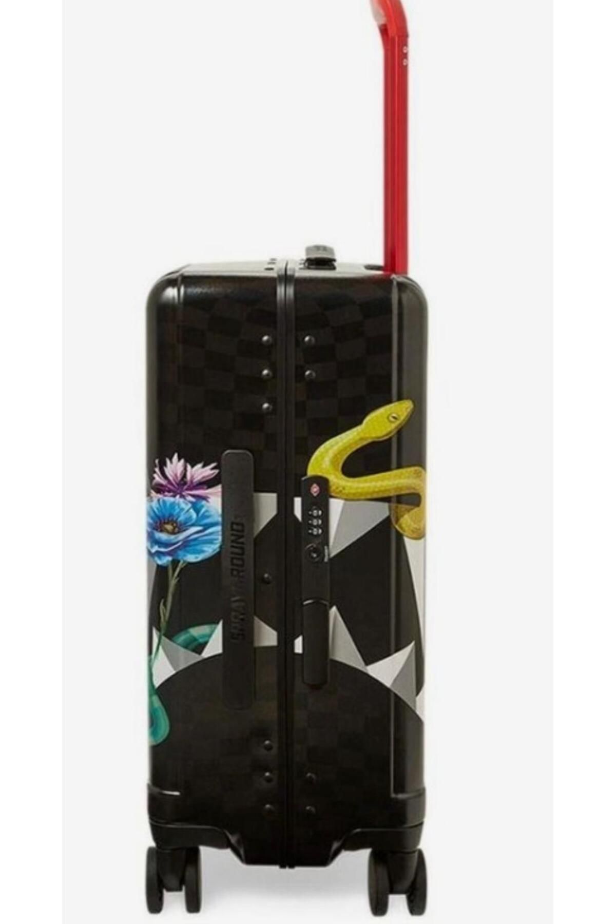 چمدان و ساک مشکی مردانه زنانه مارها در دستی اورجینال Sprayground