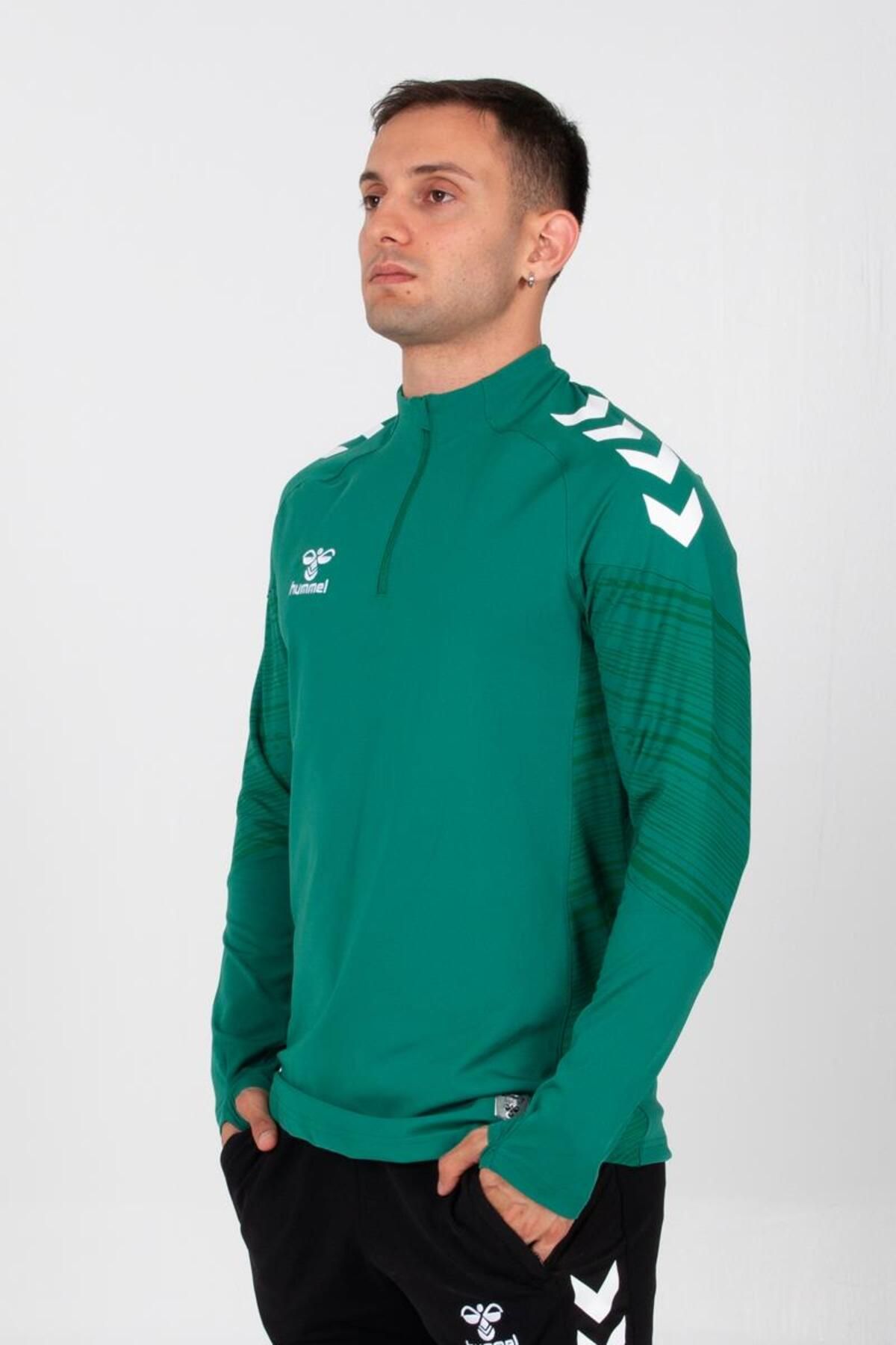 ست گرمکن ورزشی مردانه و زنانه مربی خط سبز اورجینال hummel