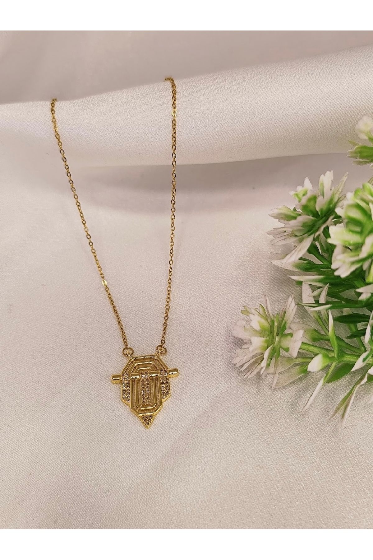 Grace Design Tasarım gümüş renk kadın kolye
