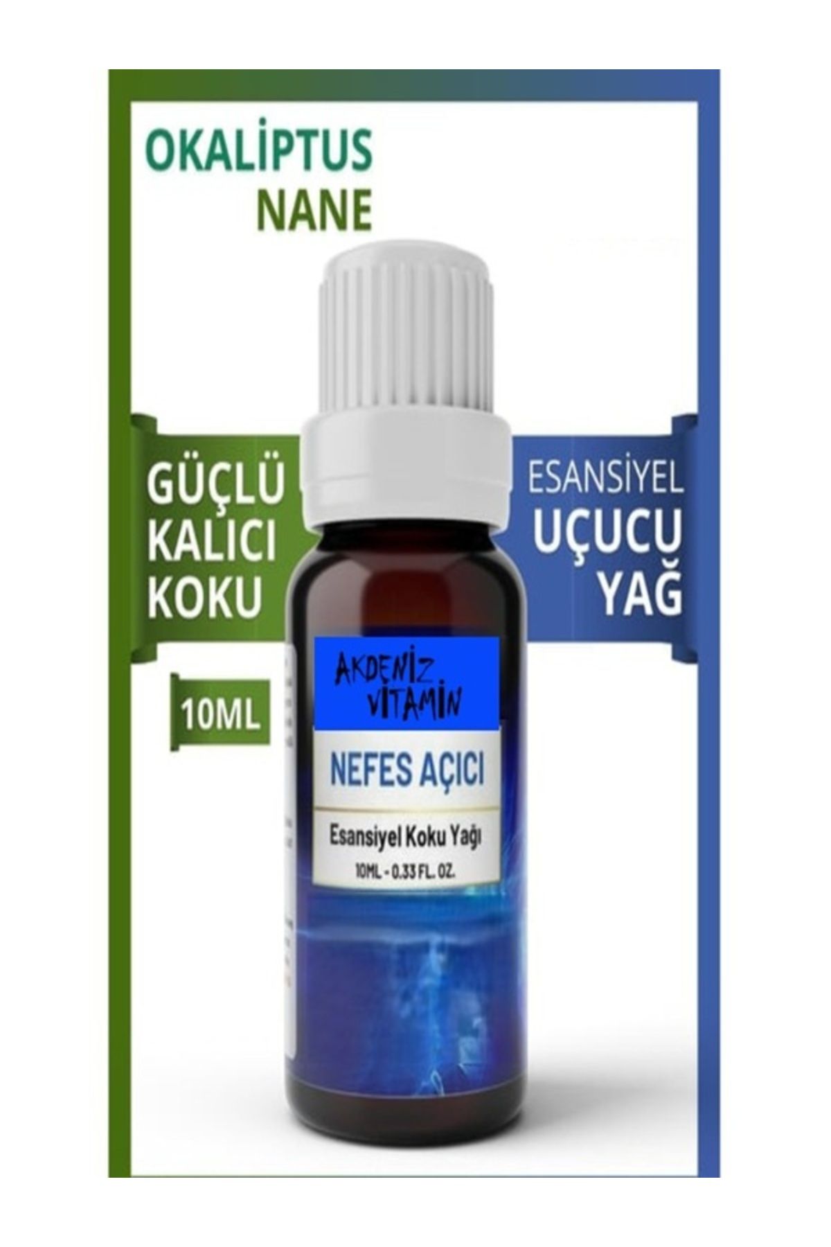 AKDENİZ VİTAMİN Nane Ve Okaliptüs Esansiyel Uçucu Koku Yağı Buhurdanlık Yağı Difüzör Esansı Küre 10ml