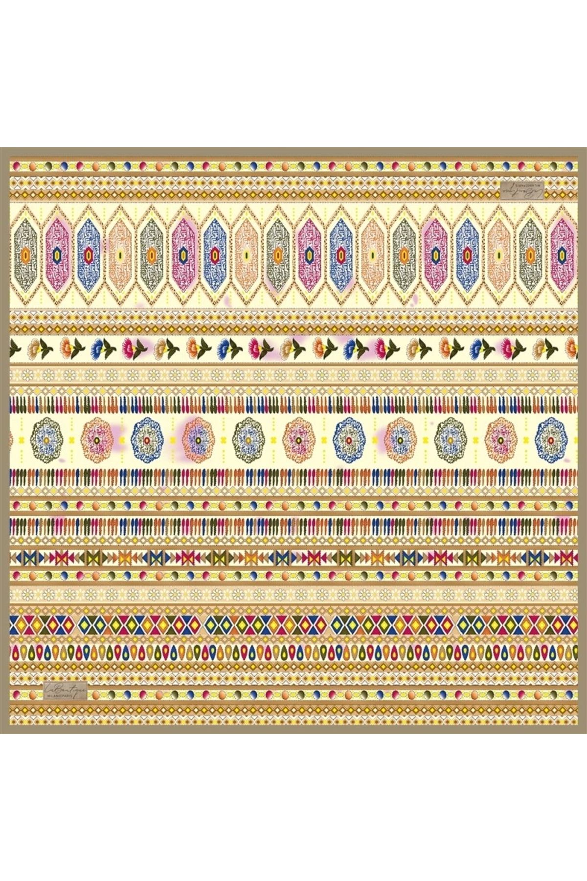 LA BOUTIQUE GÜZ | YAZ SERİNLİĞİ EŞARP 2420-01 90X90