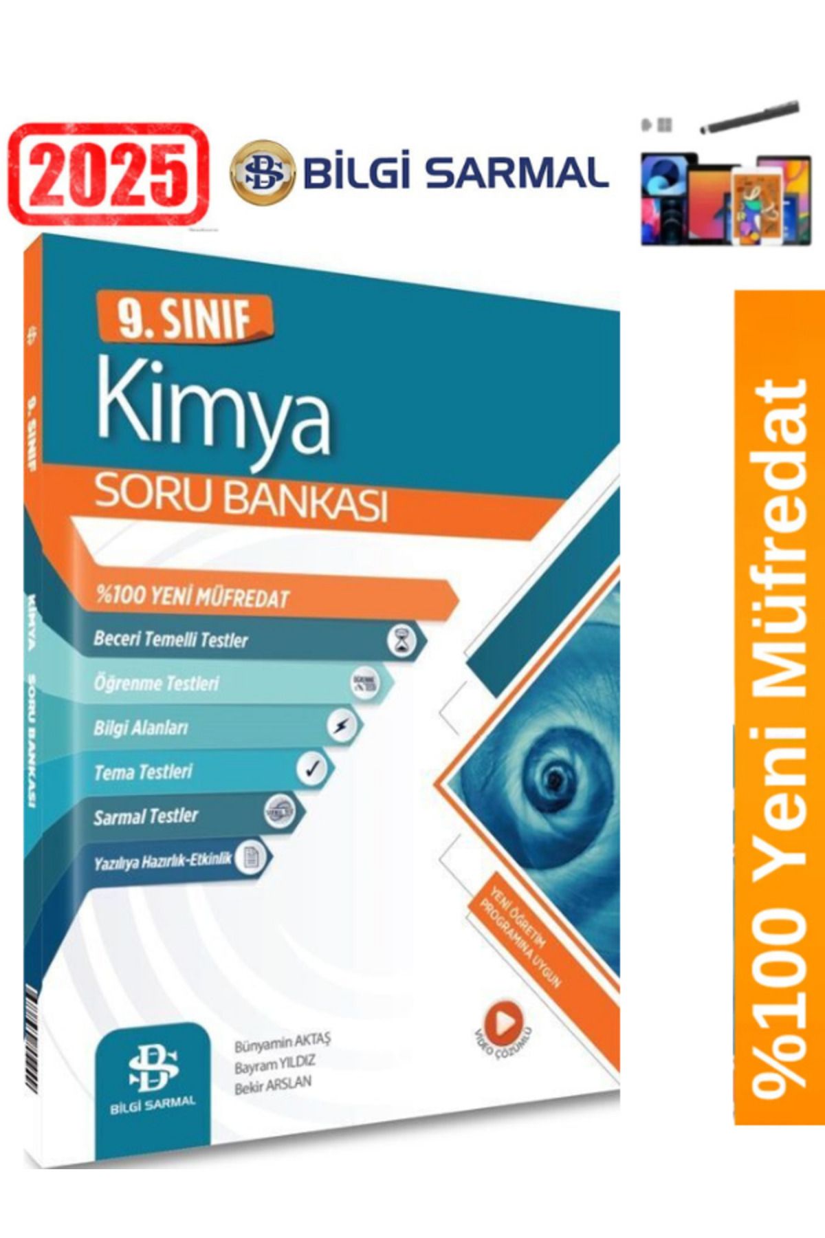 Bilgi Sarmal Yayınları 2025 Güncel 9.Sınıf Kimya %100 Yeni Müfredat Soru Bankası+Android Kalem