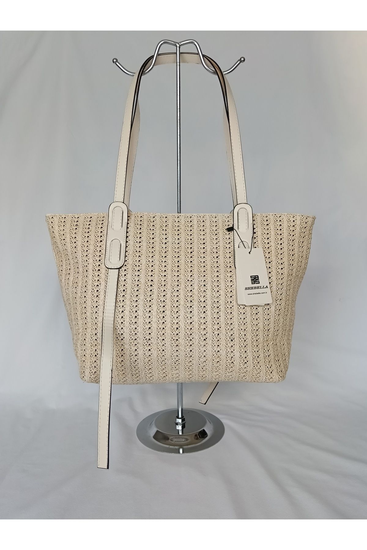 SheBella Bags & Shoes Kadın Özel Hasır Model Büyük Omuz Çantası