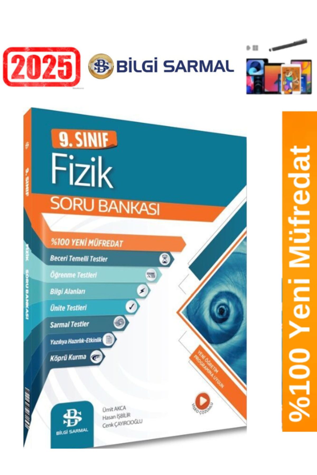 Bilgi Sarmal Yayınları 2025 Güncel 9.Sınıf Fizik %100 Yeni Müfredat Soru Bankası+Android Kalem