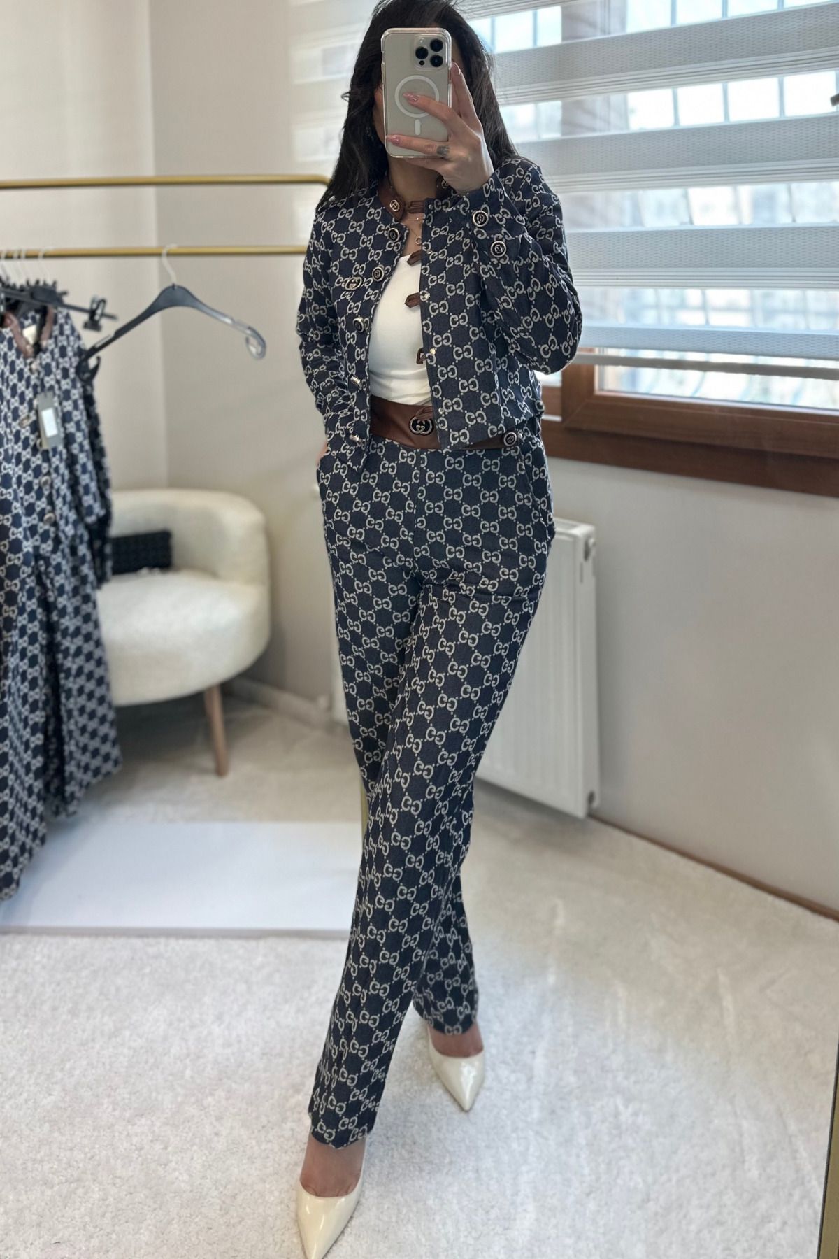 MoyStore Premiumm Gcc Lacivert Kahve Alt Üst Takım