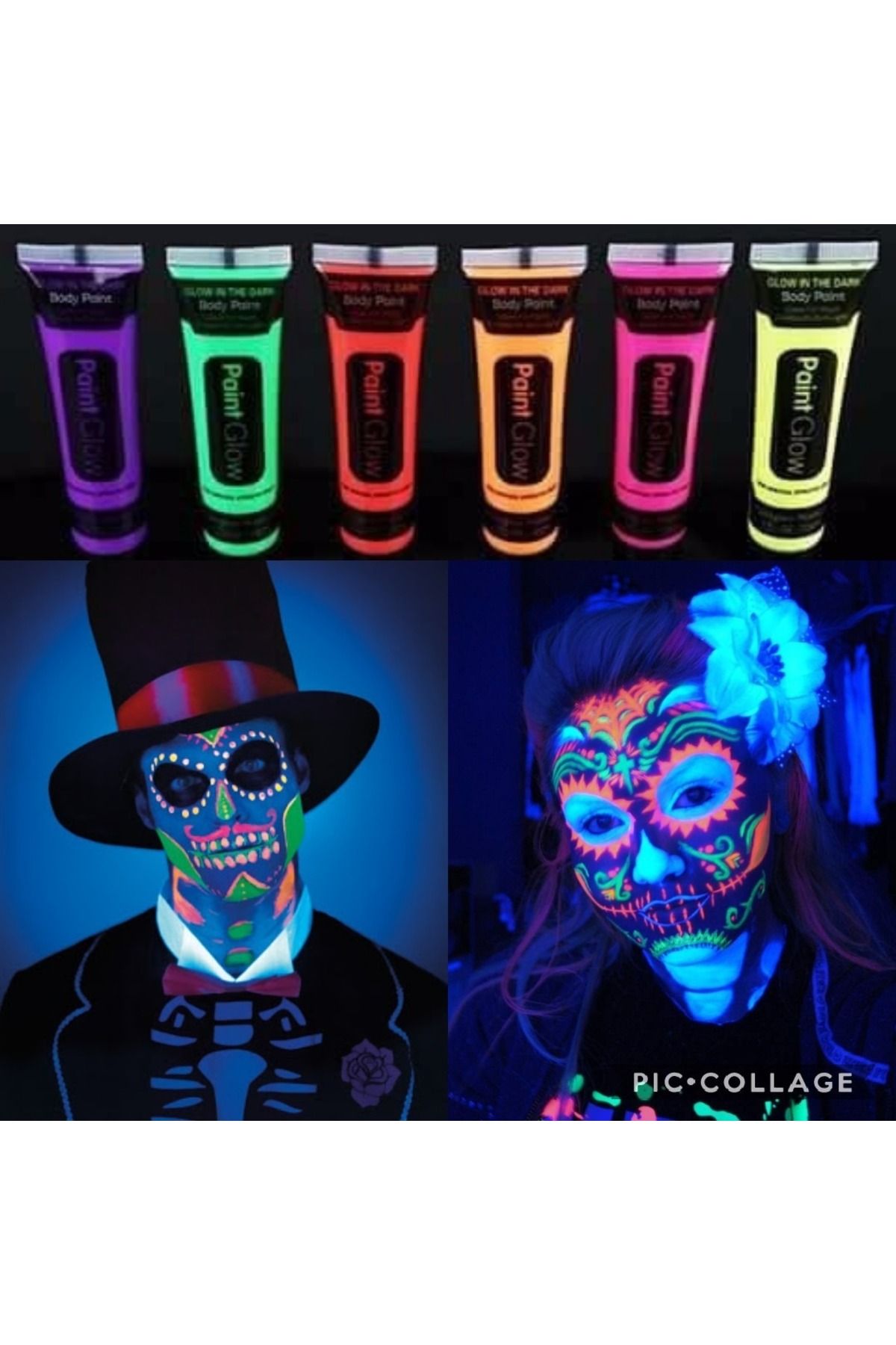 Avantaj Kapıda ® Glow SBoya Fosforlu Krem Boya 12 Adet (Parti Temalı)