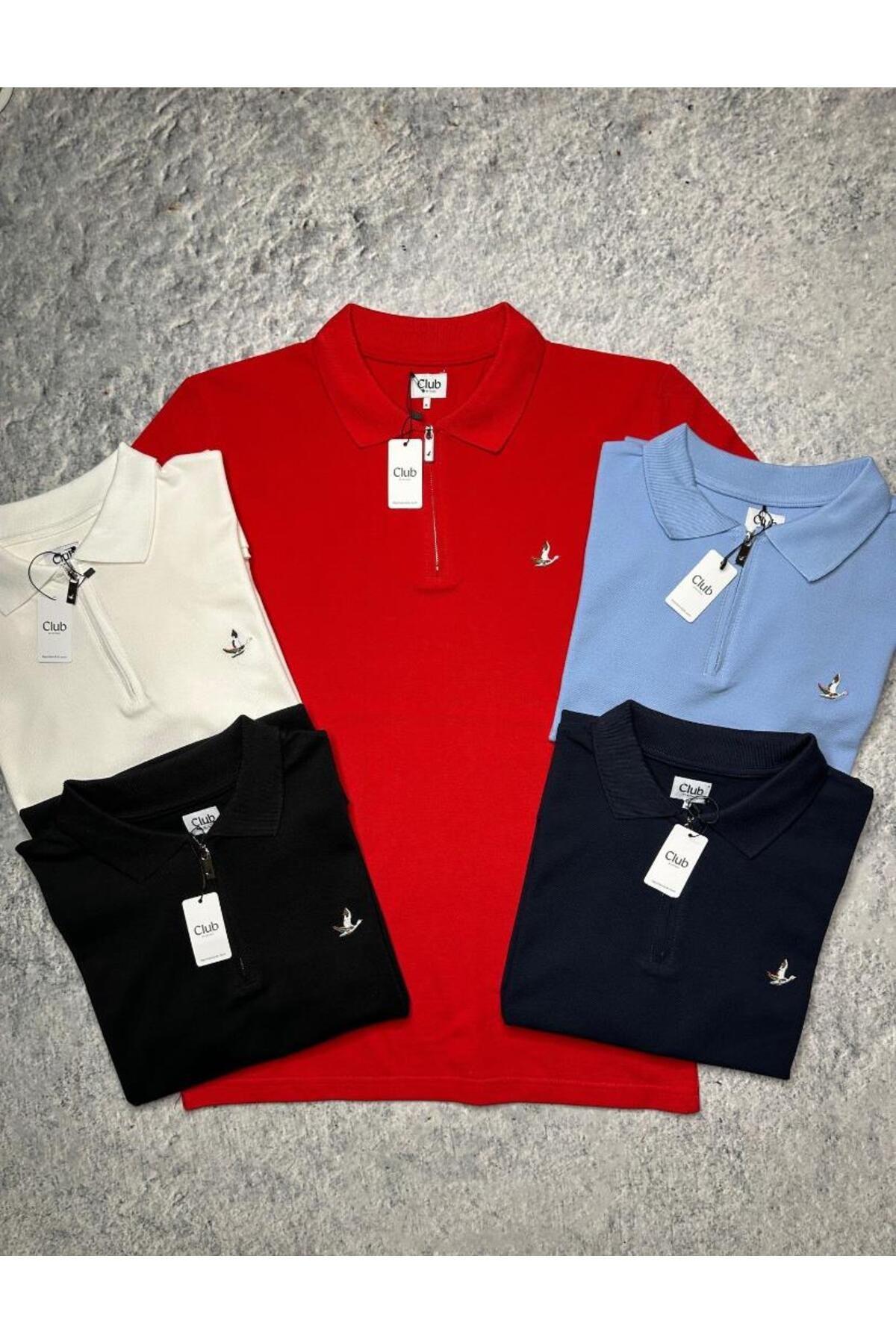 Yuksektopuklarboutique BYMN Polo Yaka Beyaz Tişört