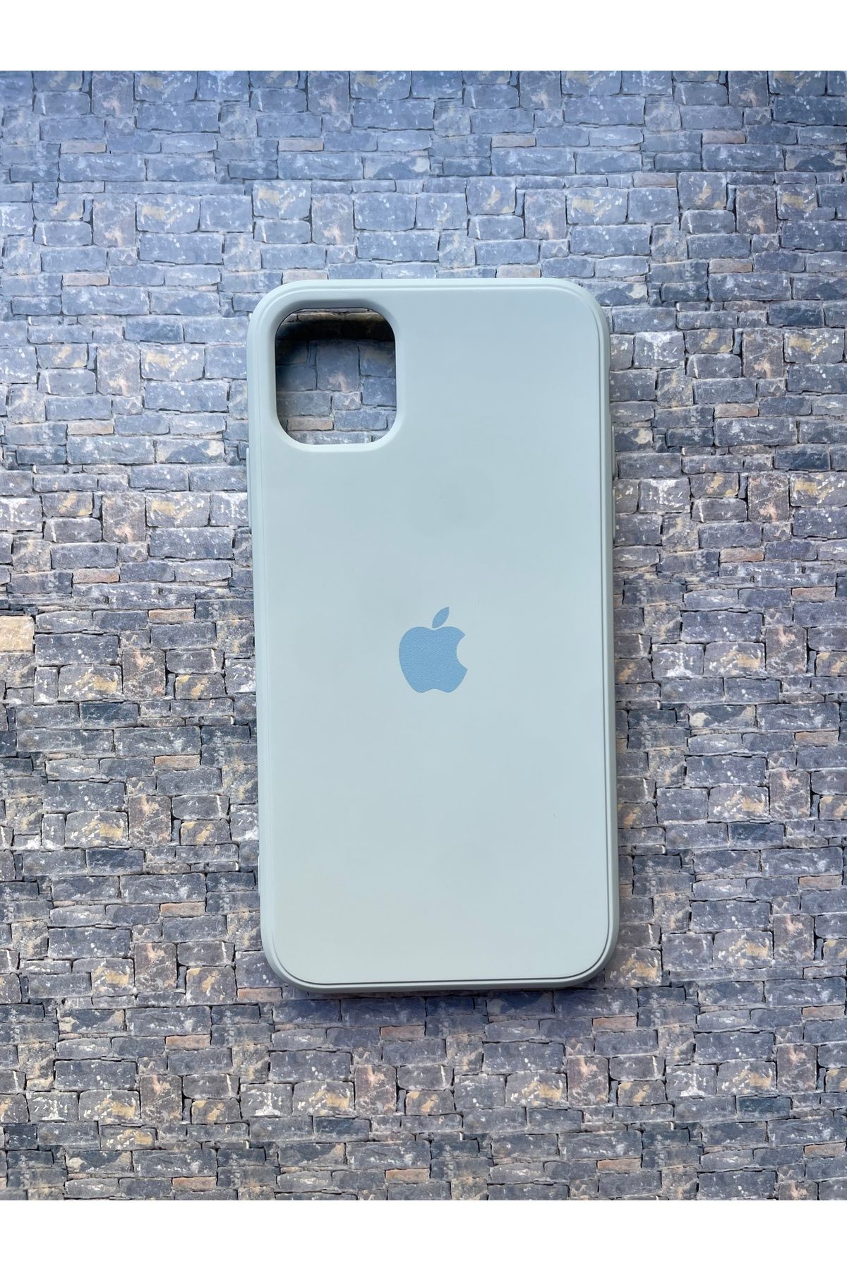 BCNCASE İphone12PROMAX Logolu Telefon Kılıfı Yumuşak Silikon Kauçuk İçi Kadife Ince Kılıf ÇizilmezDayanıklı