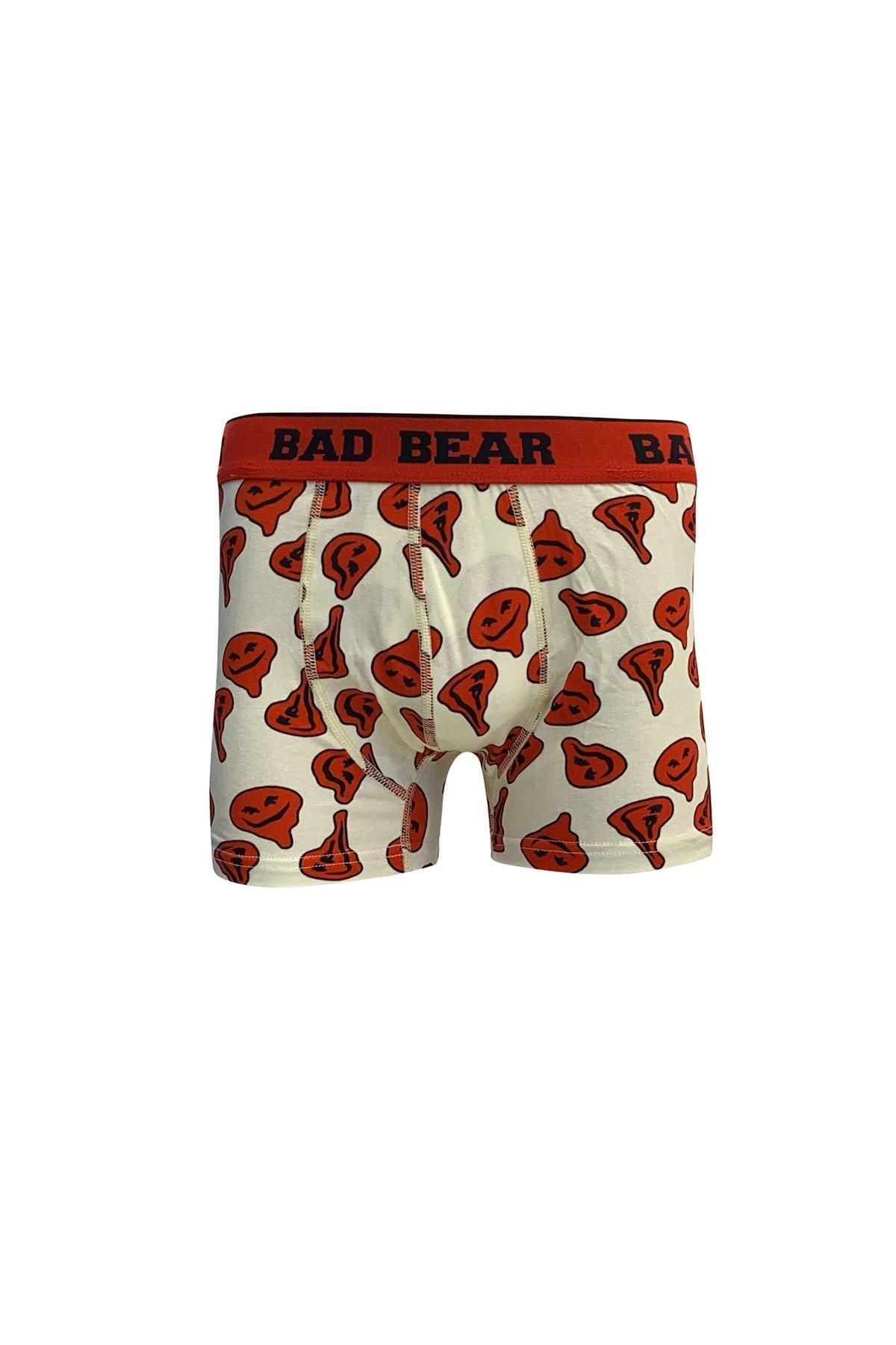 شورت باکسر سفید مردانه 21.01.03.007 C04 بوکسور ذوب شده Bad Bear