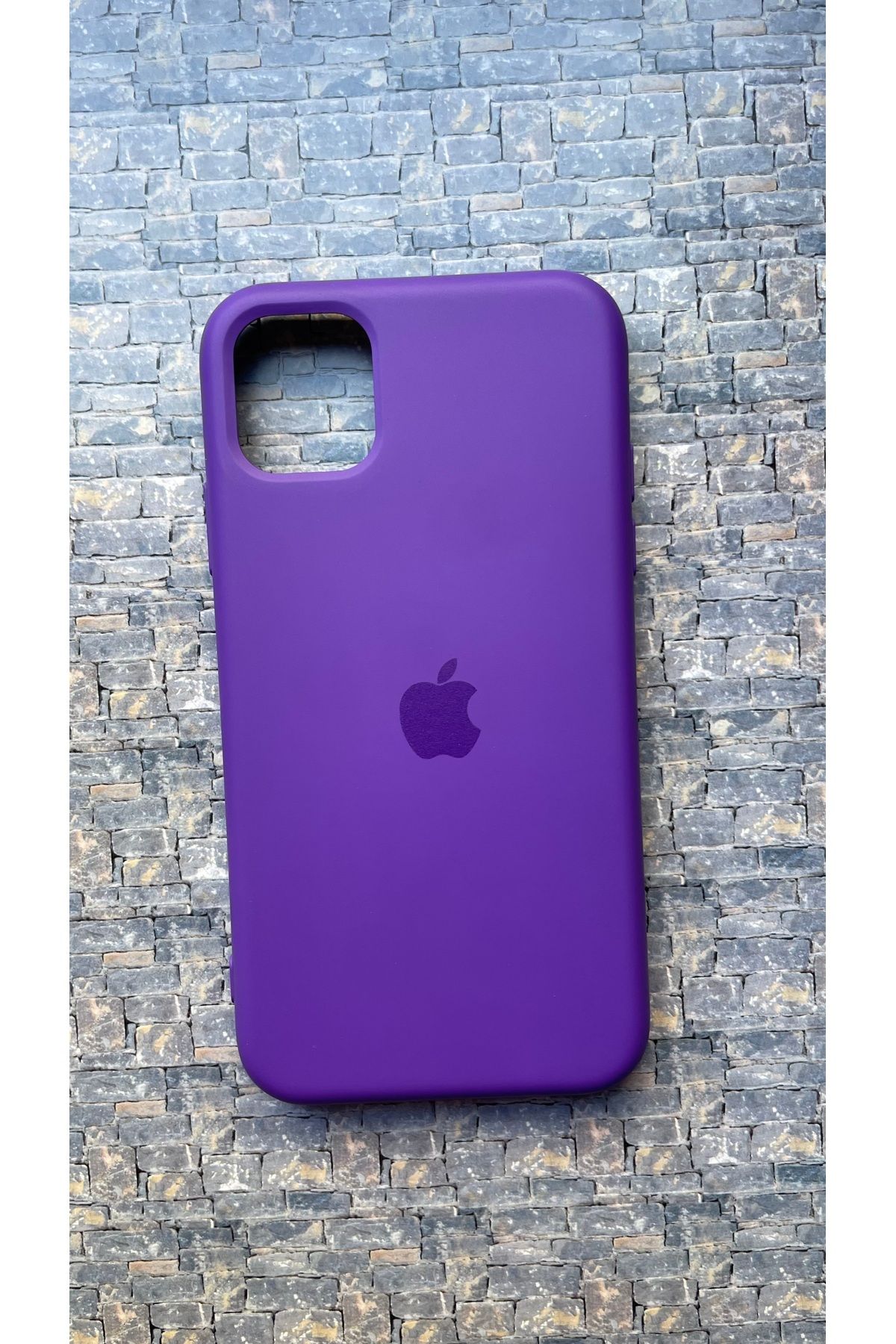 BCNCASE İphone12PROMAX Logolu Telefon Kılıfı Yumuşak Silikon Kauçuk İçi Kadife Ince Kılıf ÇizilmezDayanıklı