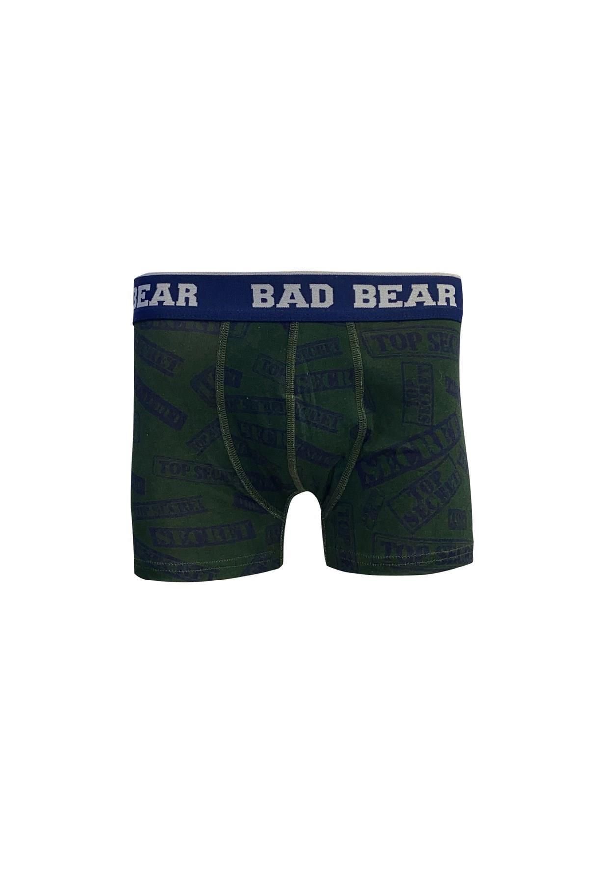 شورت باکسر سبز مردانه 21.01.03.011 C09 بوکسور مخفی Bad Bear