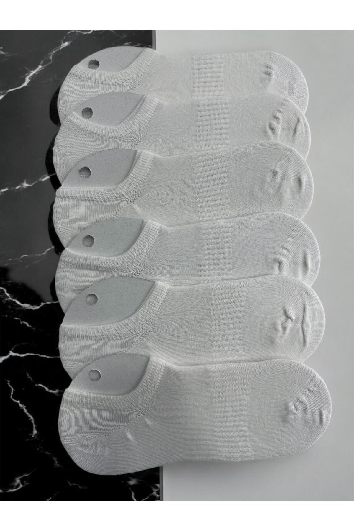 Forever 6'lı Paket Erkek Sneakers Patik Çorap (Silikonlu, Dikişsiz, Kaydırmaz Topuk)