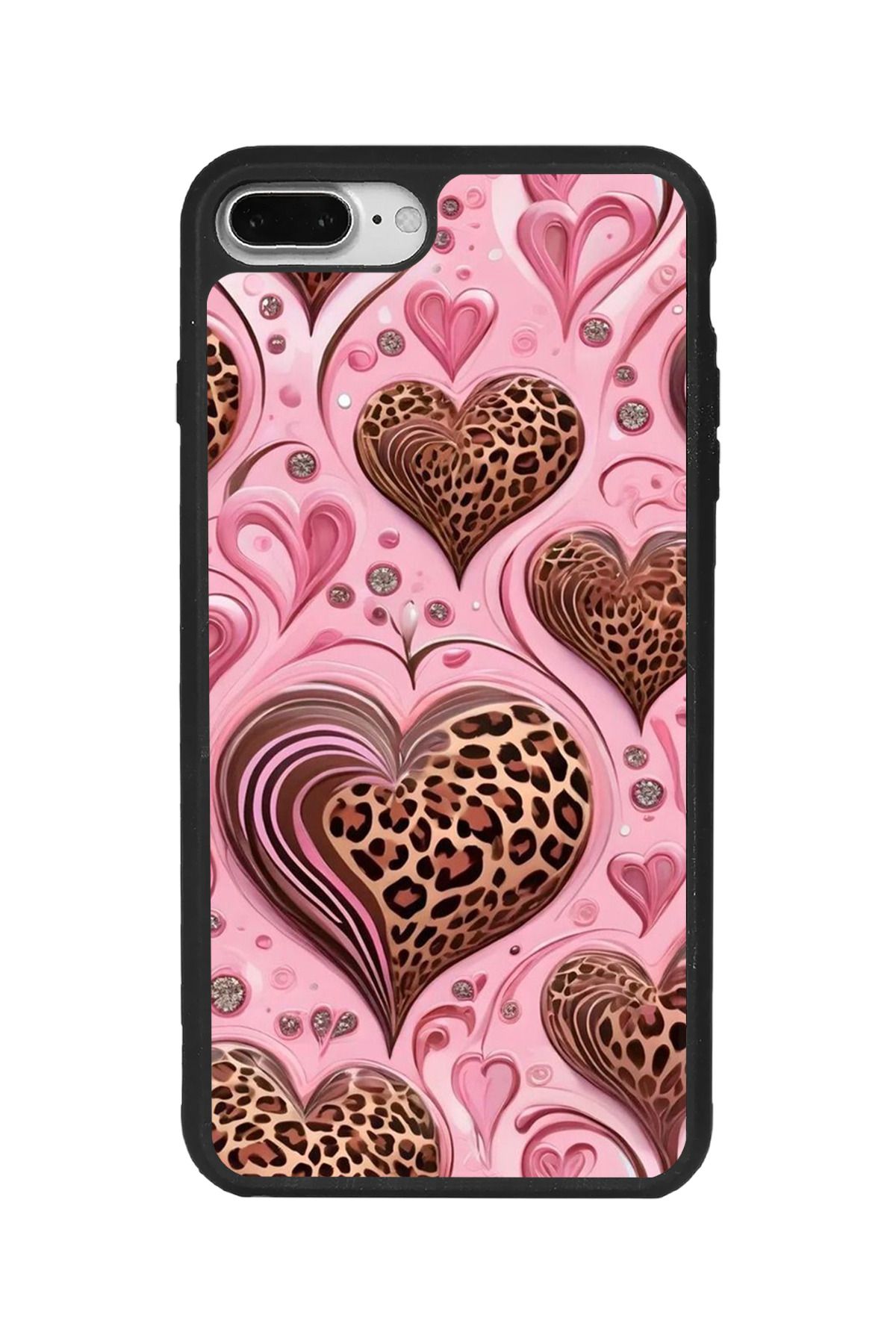 BGAKSESUAR iPhone 7 Plus Uyumlu Mat Siyah Kılıf – Yumuşak Silikon, Koruyucu, Şok Emici Kapak