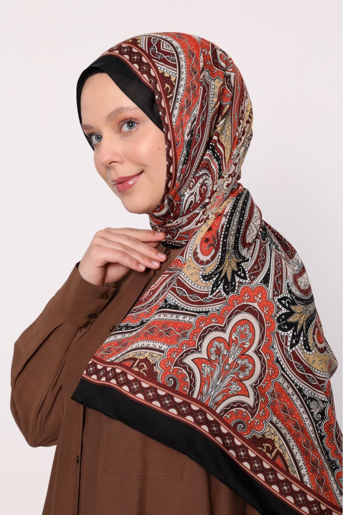 Bonjela DİGİTAL SOFT ETNİK DESEN SAL