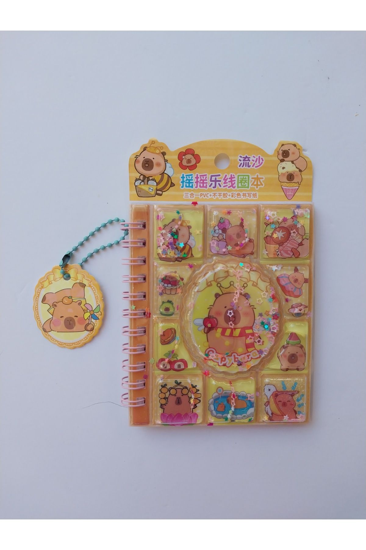 KIRTASİYEM Capybara Sulu Pullu Defter - Stickerlı