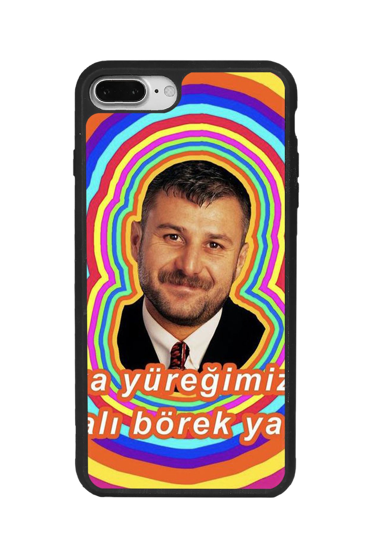 BGAKSESUAR iPhone 7 Plus Uyumlu Mat Siyah Kılıf – Yumuşak Silikon, Koruyucu, Şok Emici Kapak