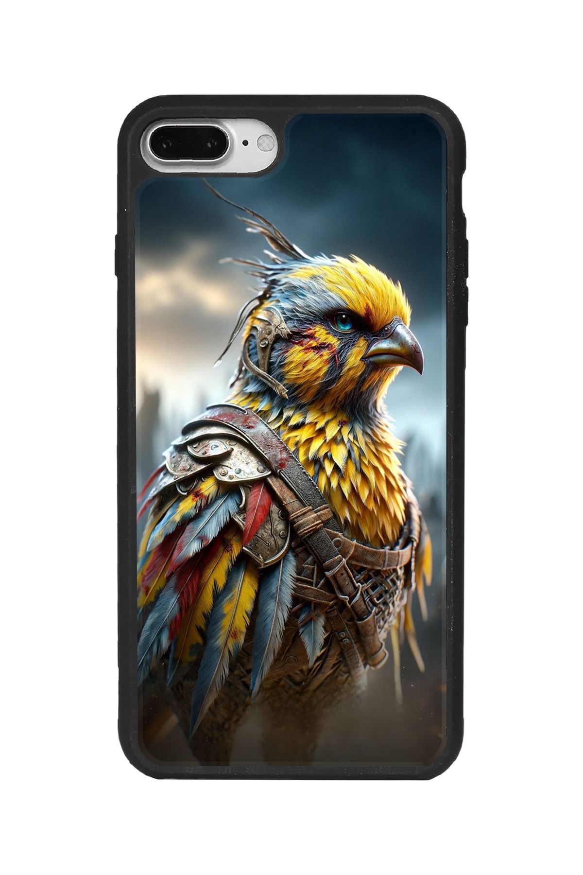 BGAKSESUAR iPhone 8 Plus Uyumlu Mat Siyah Kılıf – Yumuşak Silikon, Koruyucu, Şok Emici Kapak
