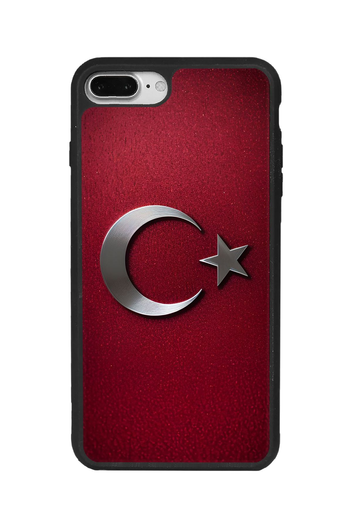 BGAKSESUAR iPhone 7 Plus Uyumlu Mat Siyah Kılıf – Yumuşak Silikon, Koruyucu, Şok Emici Kapak