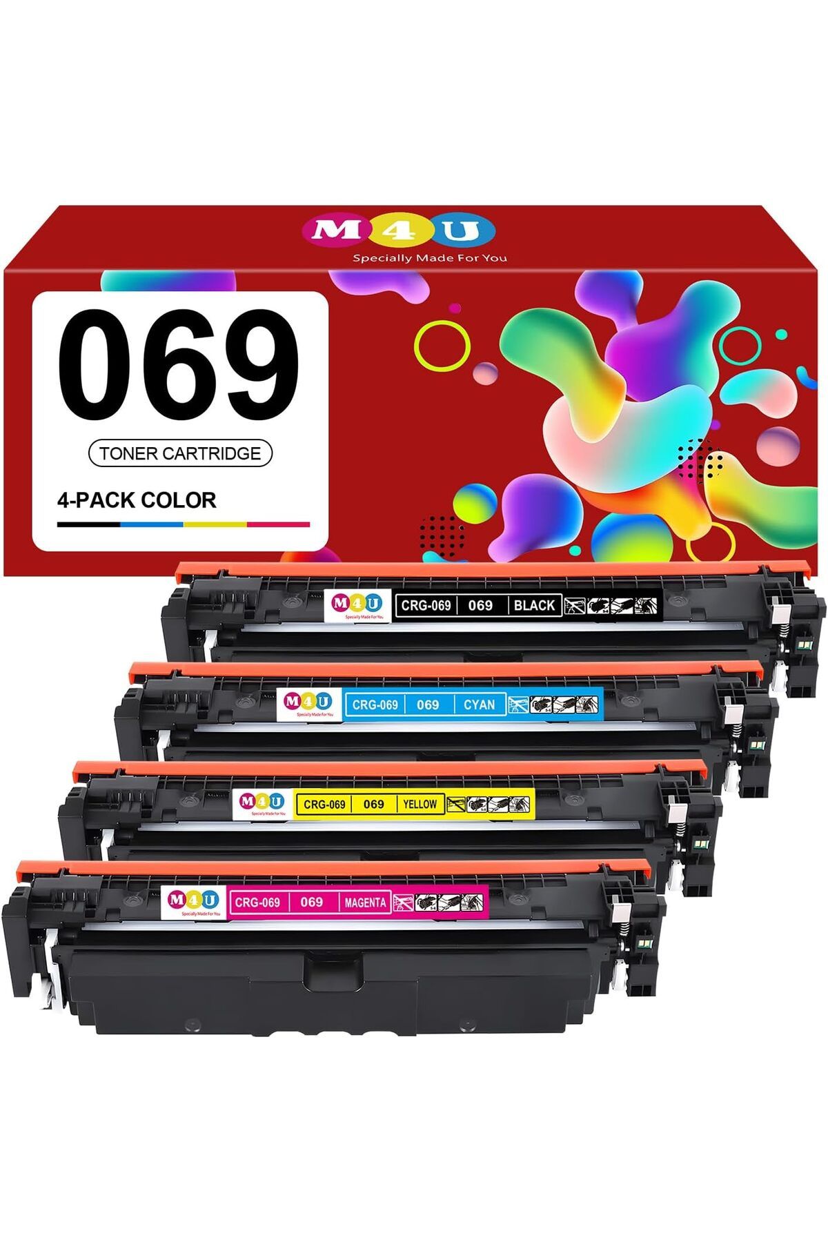 Canon CRG069 ÇİPLİ imageCLASS MF753Cdw MF751Cdw LBP674Cdw Printer(Black Cyan Magenta Yellow)