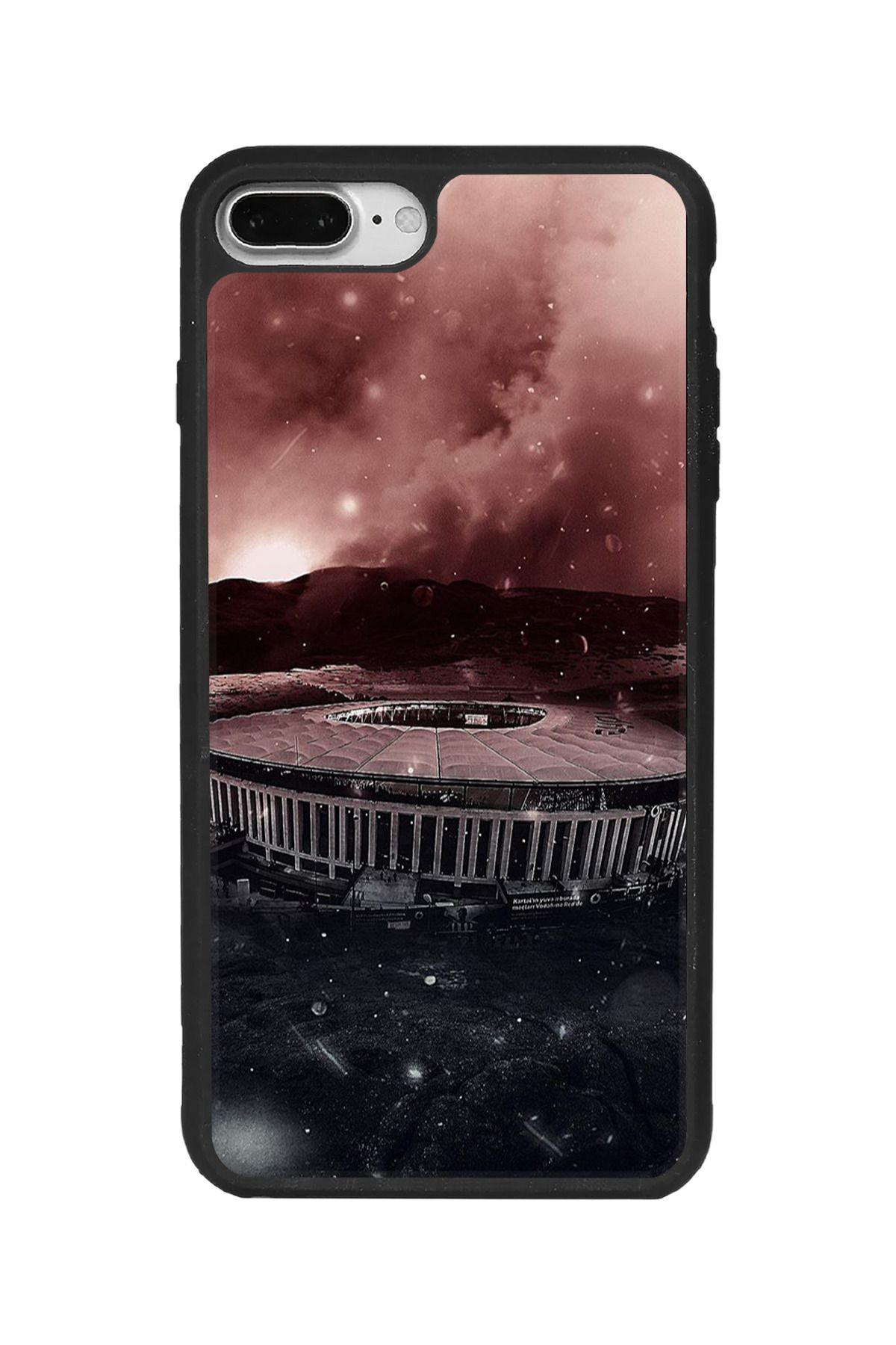 BGAKSESUAR iPhone 7 Plus Uyumlu Mat Siyah Kılıf – Yumuşak Silikon, Koruyucu, Şok Emici Kapak