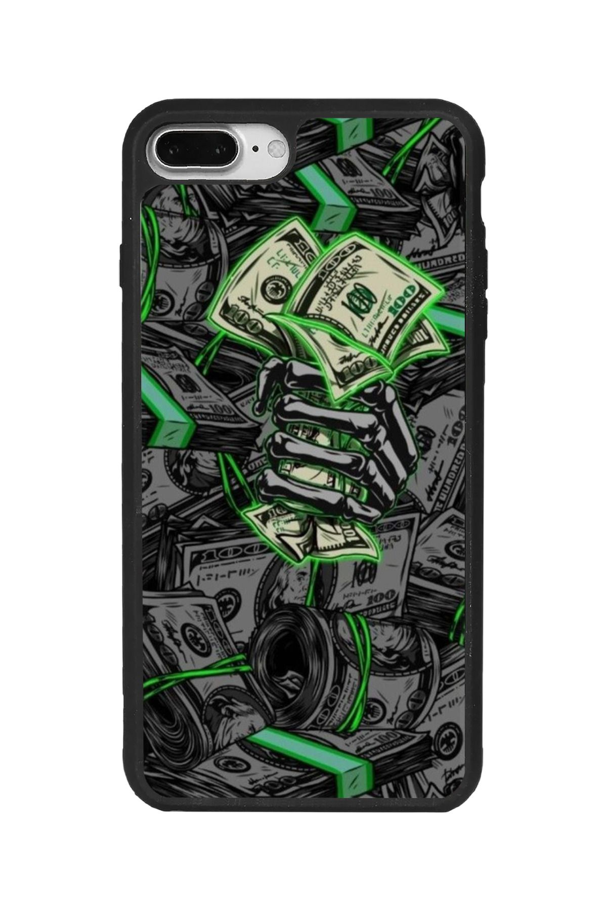 BGAKSESUAR iPhone 7 Plus Uyumlu Mat Siyah Kılıf – Yumuşak Silikon, Koruyucu, Şok Emici Kapak