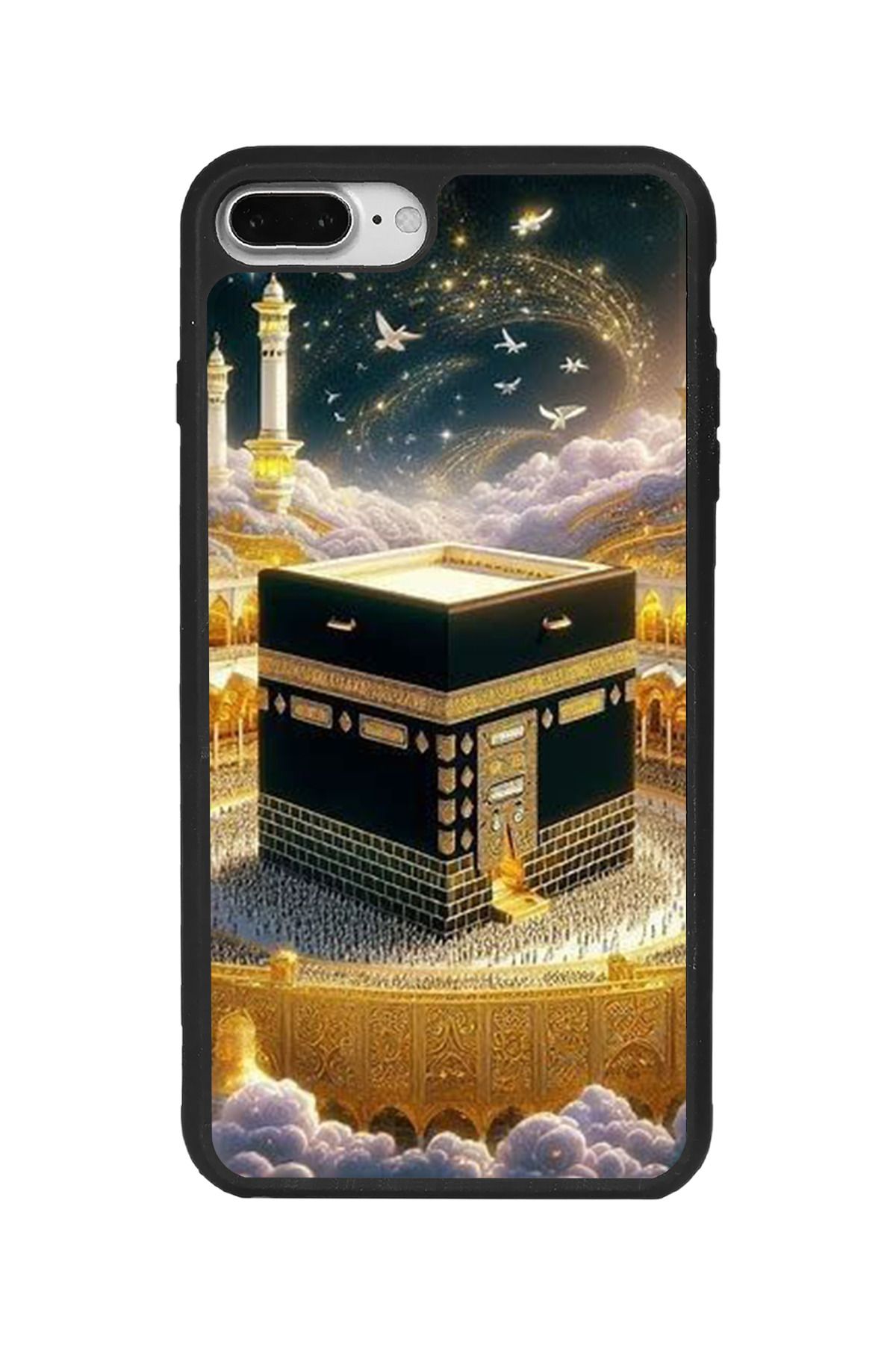 BGAKSESUAR iPhone 7 Plus Uyumlu Mat Siyah Kılıf – Yumuşak Silikon, Koruyucu, Şok Emici Kapak