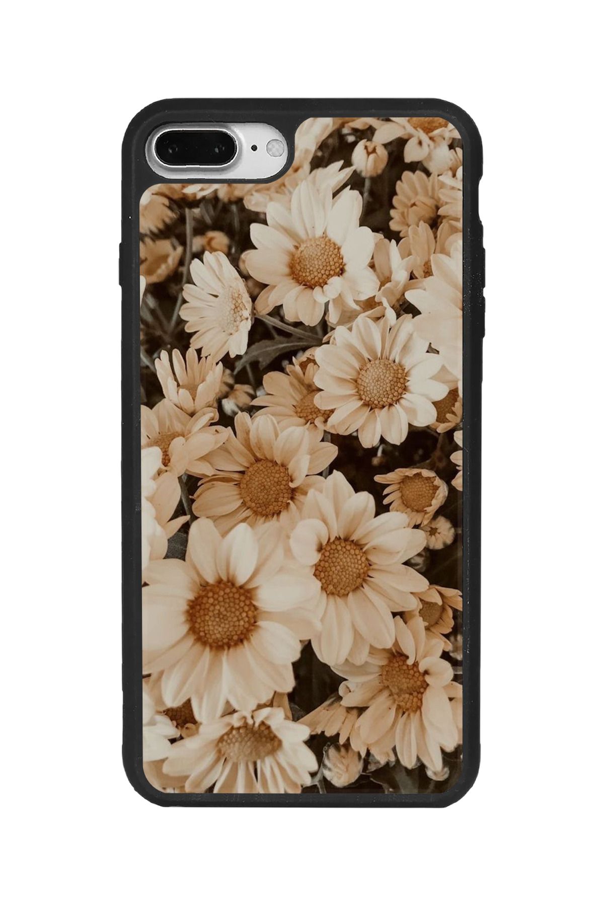 BGAKSESUAR iPhone 8 Plus Uyumlu Mat Siyah Kılıf – Yumuşak Silikon, Koruyucu, Şok Emici Kapak