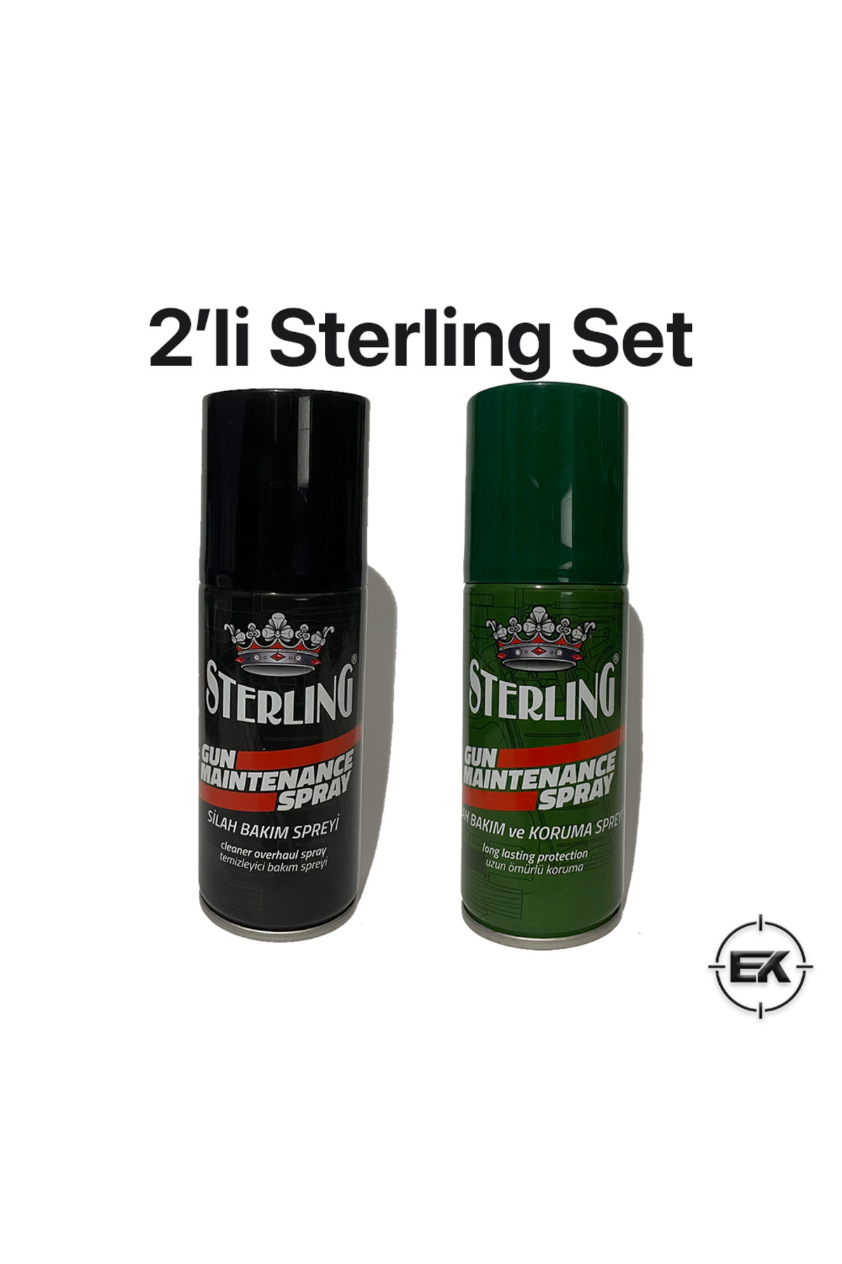 Erol 2'li Sterling Silah Bakım Sprey Seti