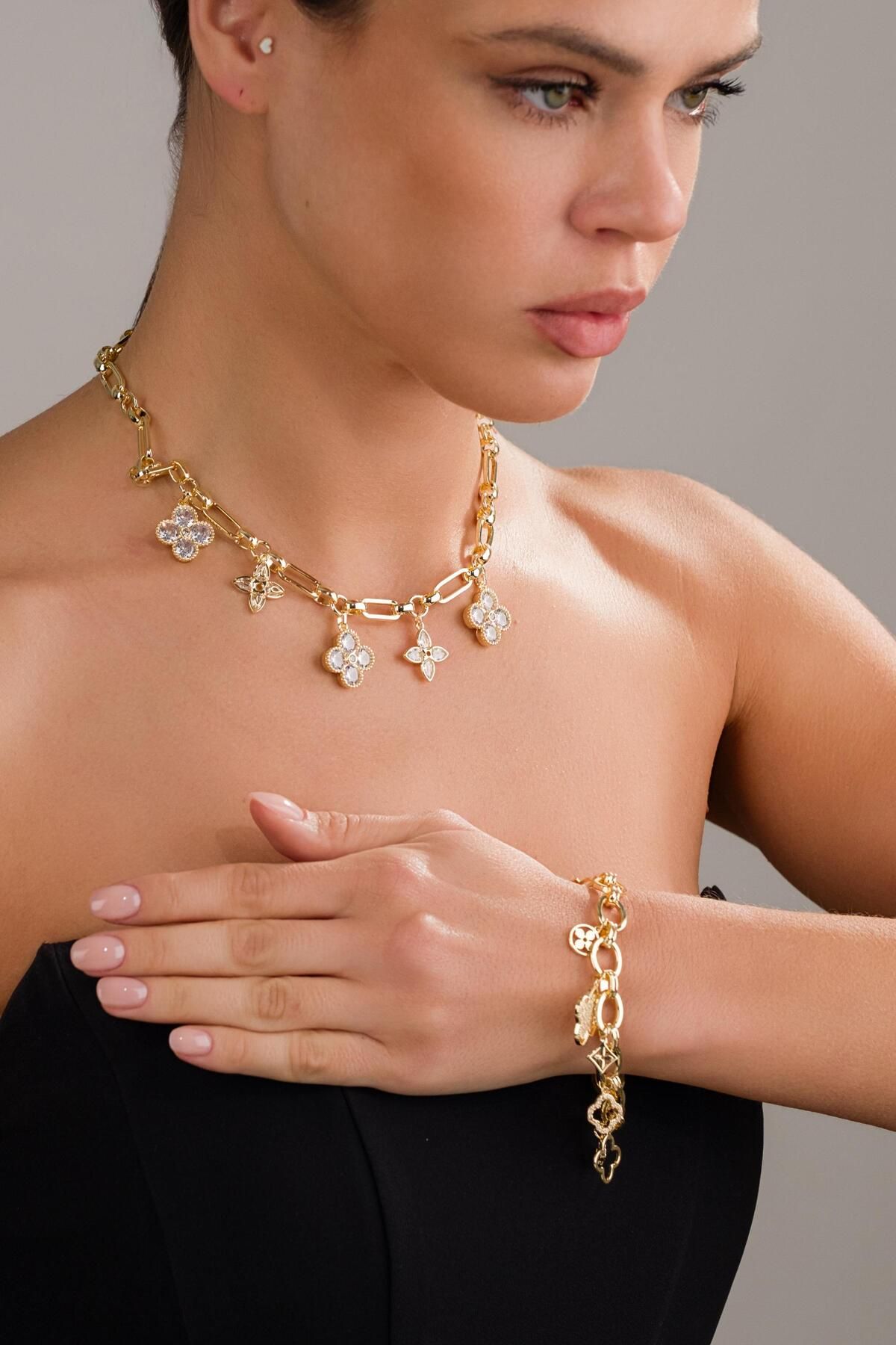 STYLE OF CARMEN TASARIM MODEL KOLYE VE BİLEKLİK SETİ