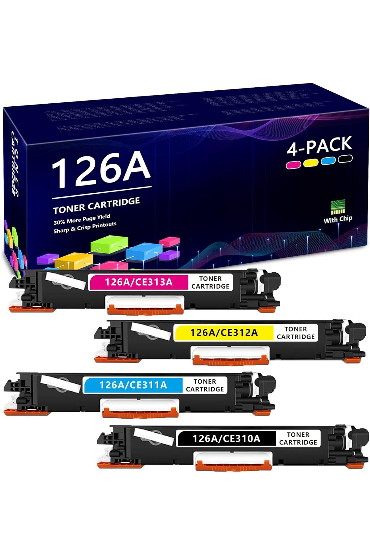 HP CE310A CE311A CE312A CE313A CP1025 CP1025nw CP1025, MFP M177fw M176n Printer.*YA-DE TONER**