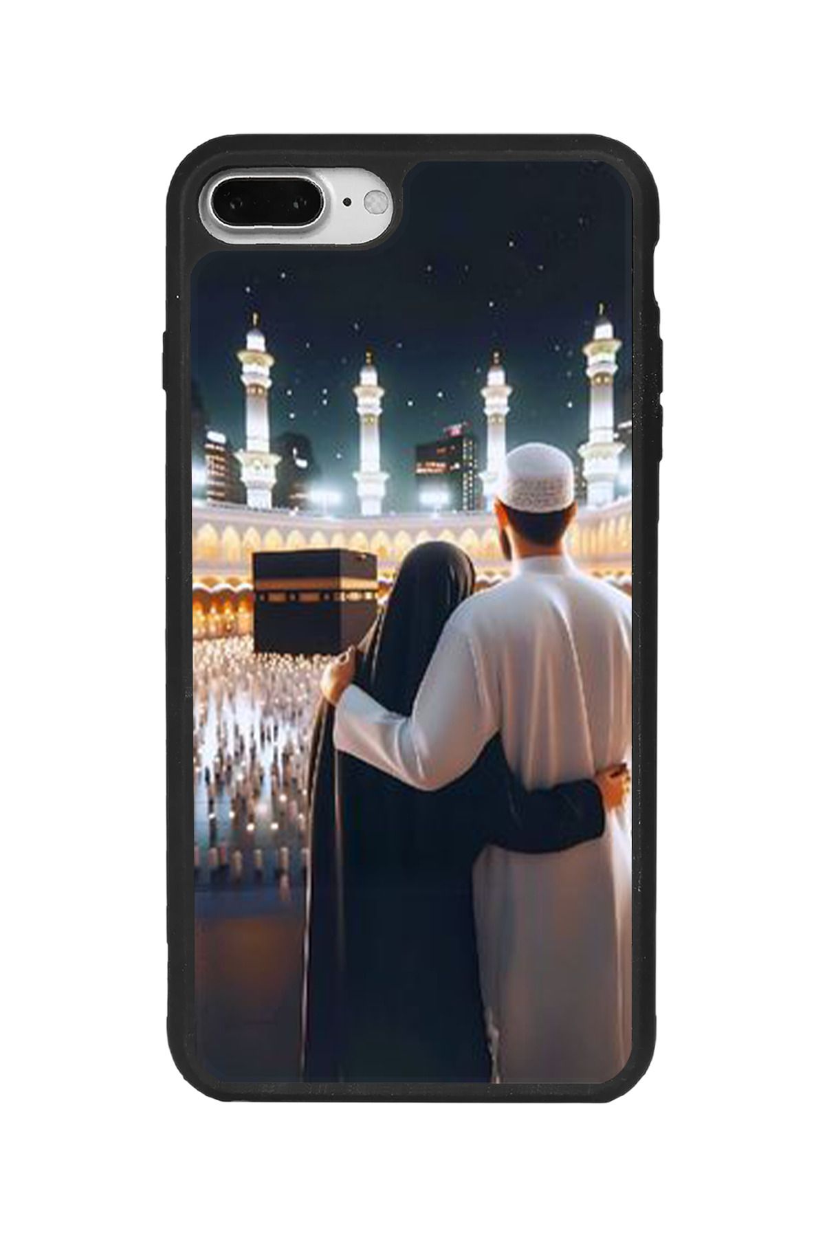 BGAKSESUAR Apple iPhone 8 Plus Uyumlu Mat Siyah Kılıf – Yumuşak Silikon, Koruyucu, Şok Emici Kapak