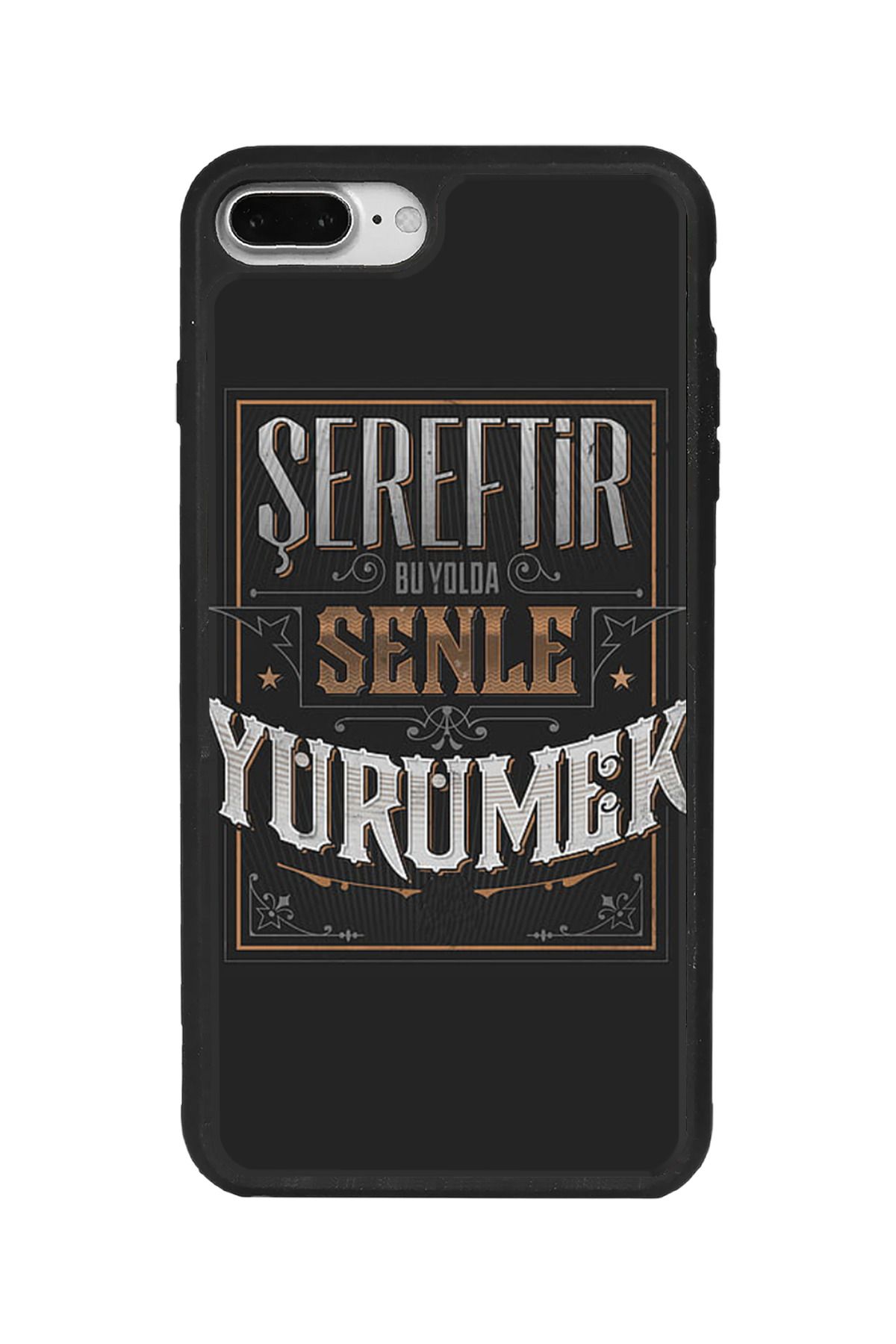 BGAKSESUAR iPhone 7 Plus Uyumlu Mat Siyah Kılıf – Yumuşak Silikon, Koruyucu, Şok Emici Kapak