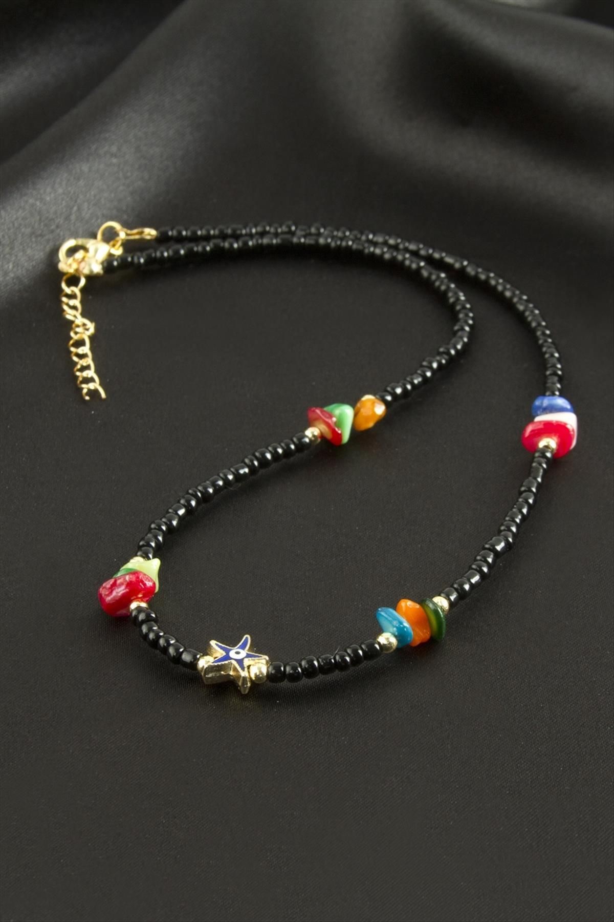 Butik Deniz yıldızı kum boncuk kolye(tekli)