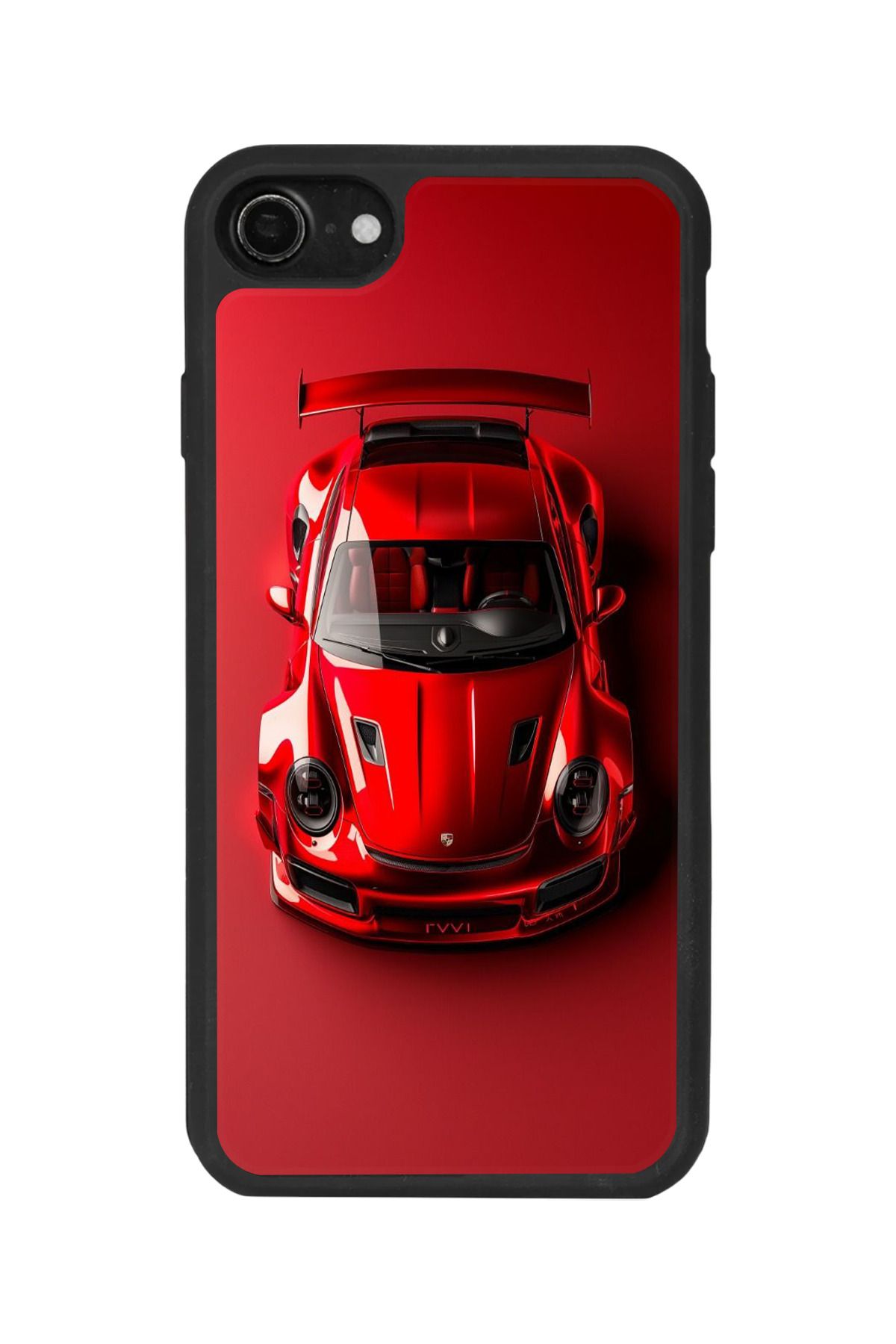 BGAKSESUAR iPhone SE Uyumlu Mat Siyah Kılıf – Yumuşak Silikon, Koruyucu, Şok Emici Kapak