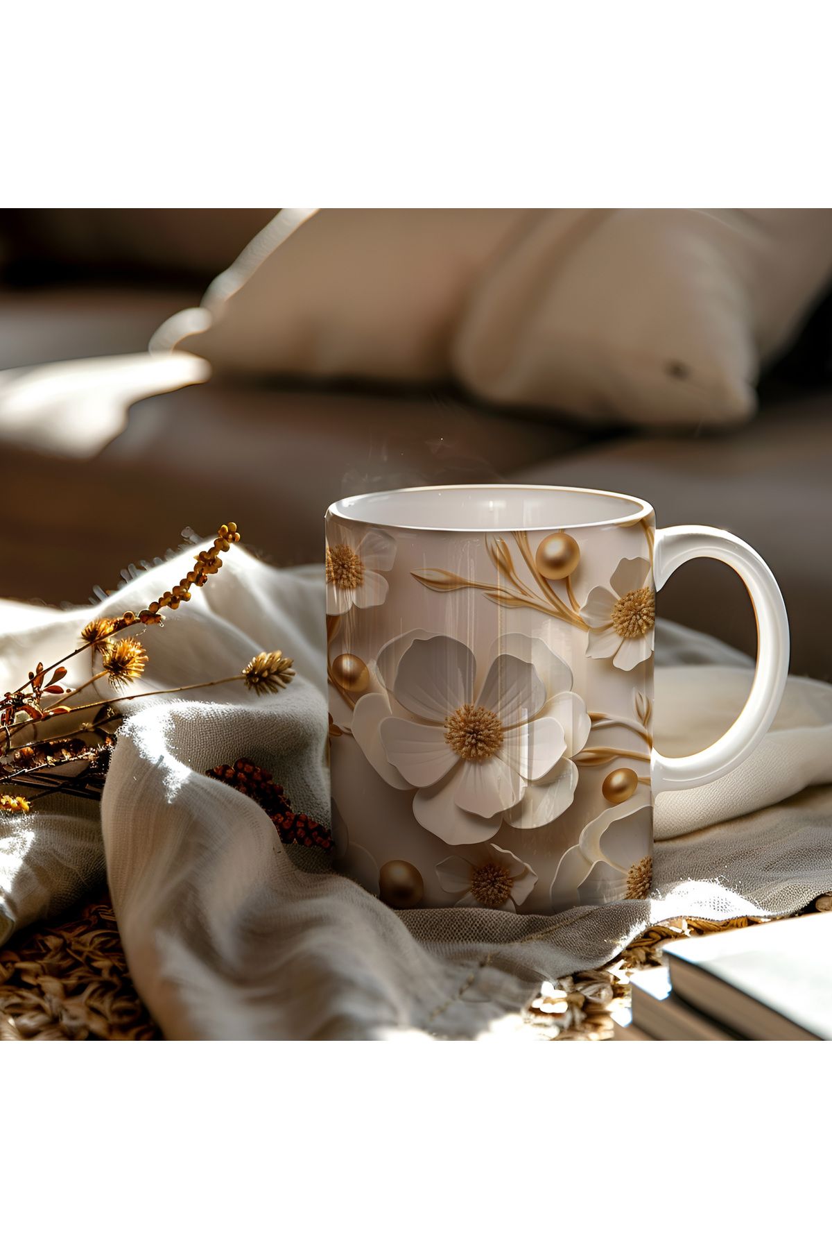 waspandhornet Huzur Çiçeği Seramik Kupa