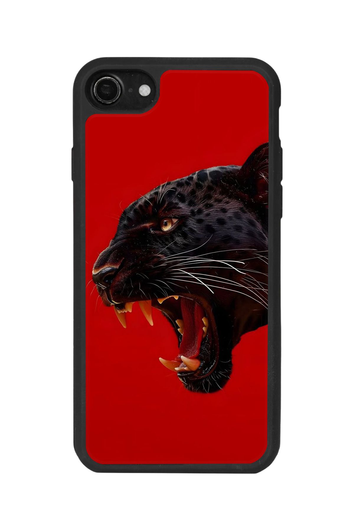 BGAKSESUAR iPhone SE Uyumlu Mat Siyah Kılıf – Yumuşak Silikon, Koruyucu, Şok Emici Kapak