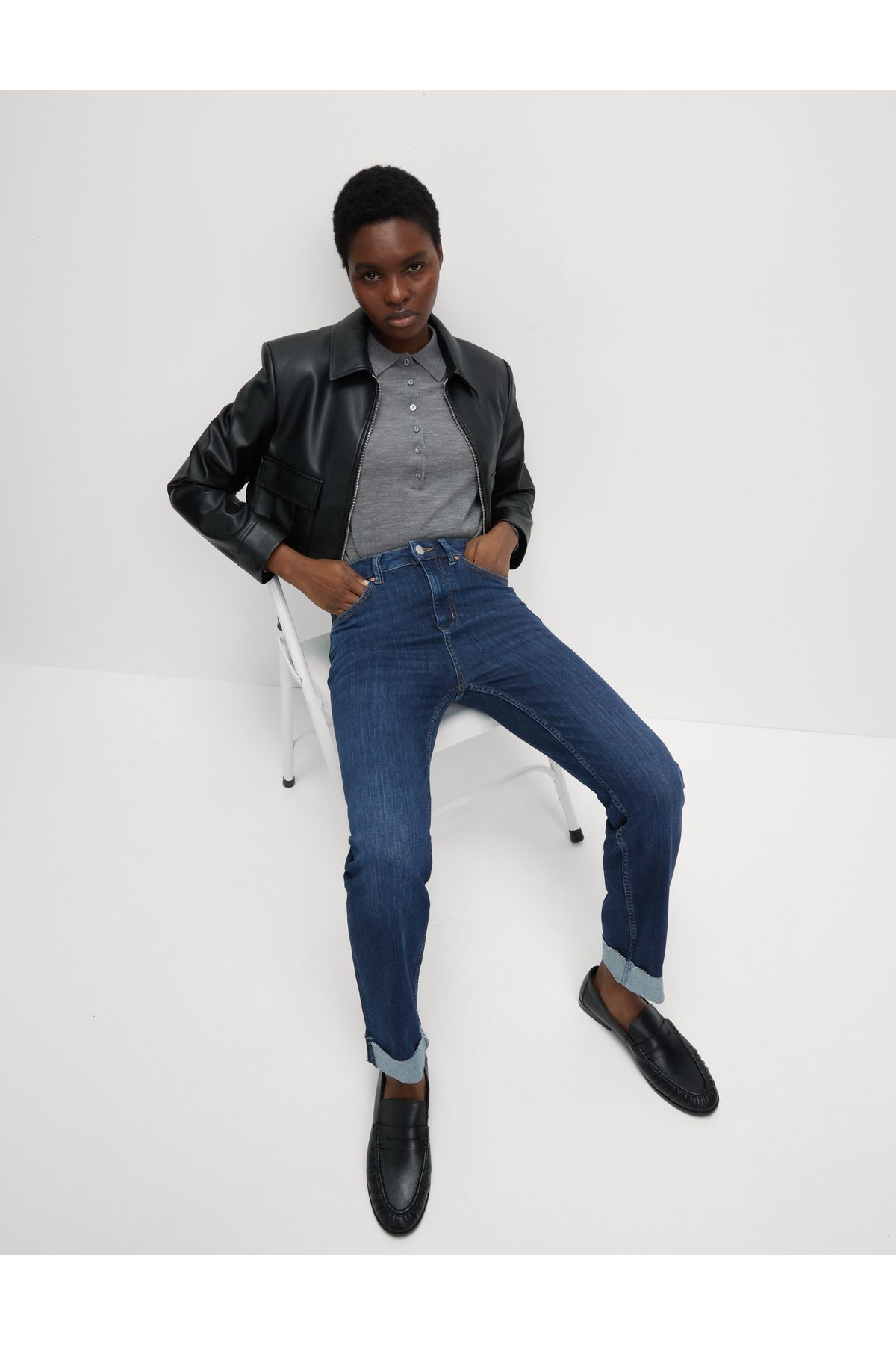 Marks & Spencer Harper Supersoft Yüksek Bel Jean Pantolon