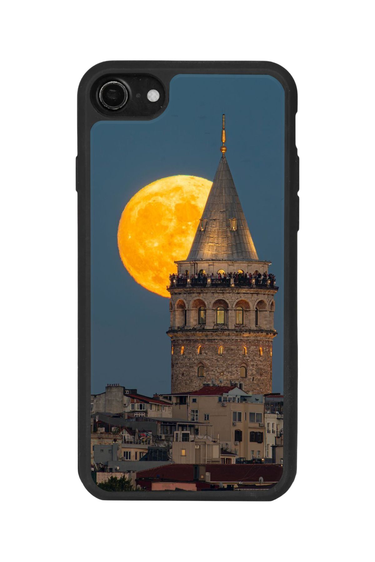 BGAKSESUAR iPhone SE Uyumlu Mat Siyah Kılıf – Yumuşak Silikon, Koruyucu, Şok Emici Kapak
