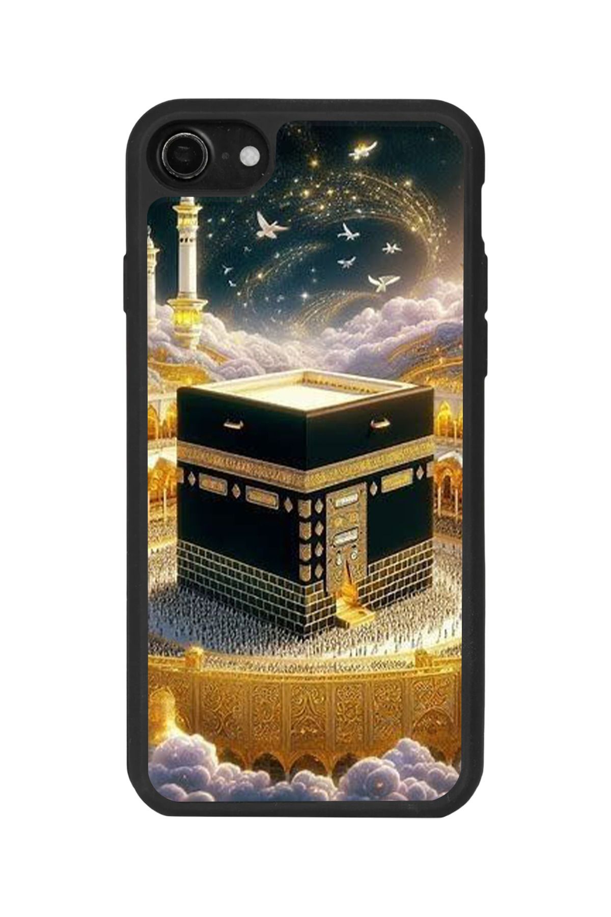 BGAKSESUAR Apple iPhone 8 Uyumlu Mat Siyah Kılıf – Yumuşak Silikon, Koruyucu, Şok Emici Kapak