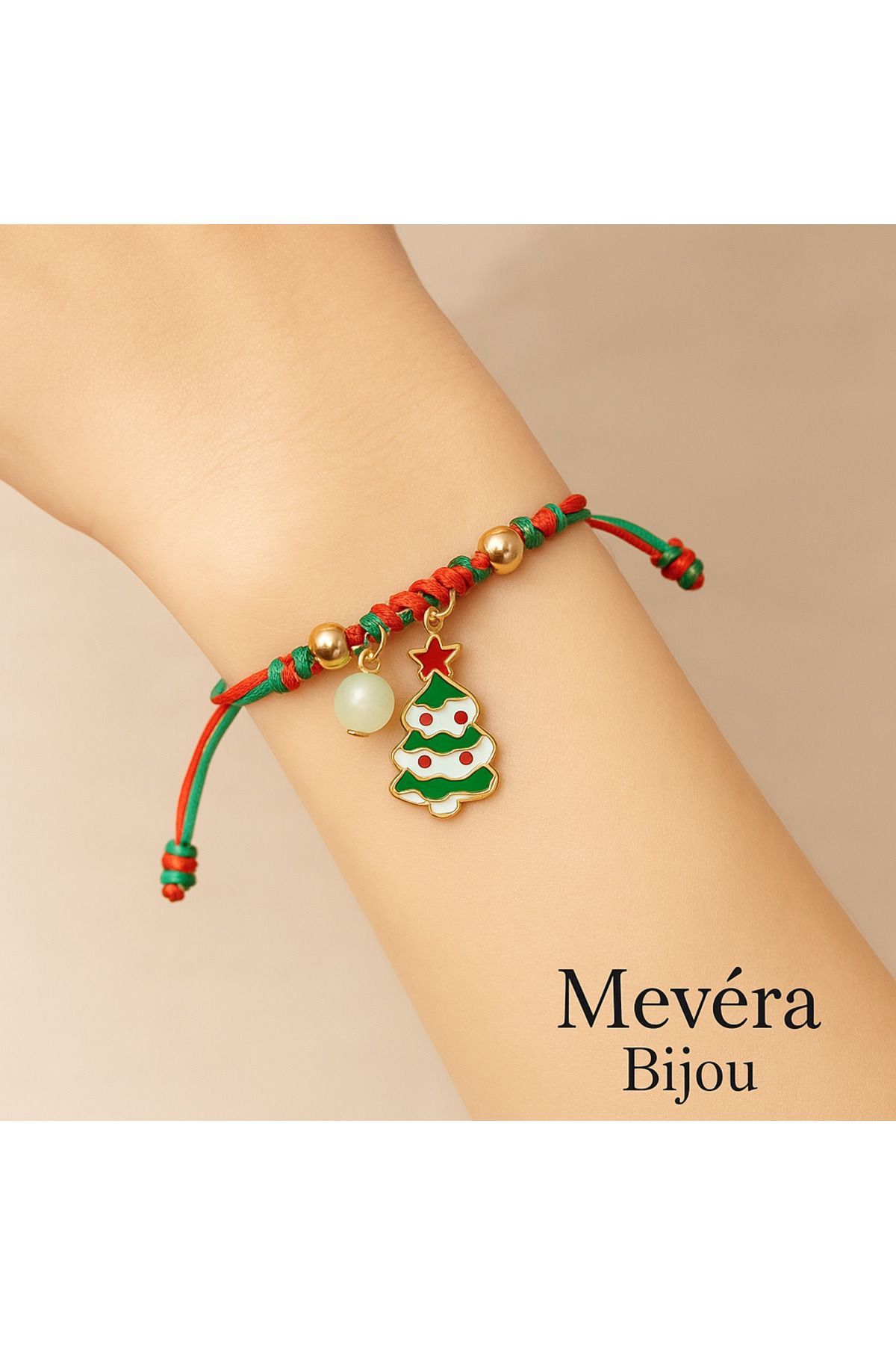 Mevera Bıjou Yılbaşı Temalı Ayarlanabilir Bileklik