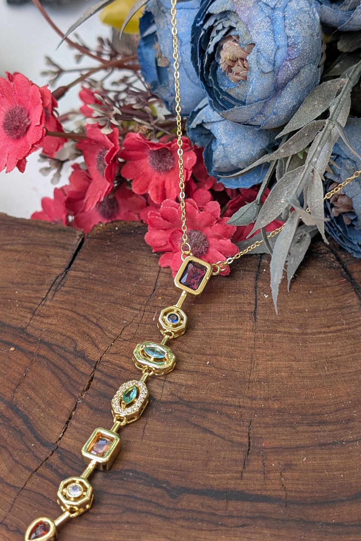 cheetah quality Özel Yapım A sınıf Doğal Taşlı Kolye