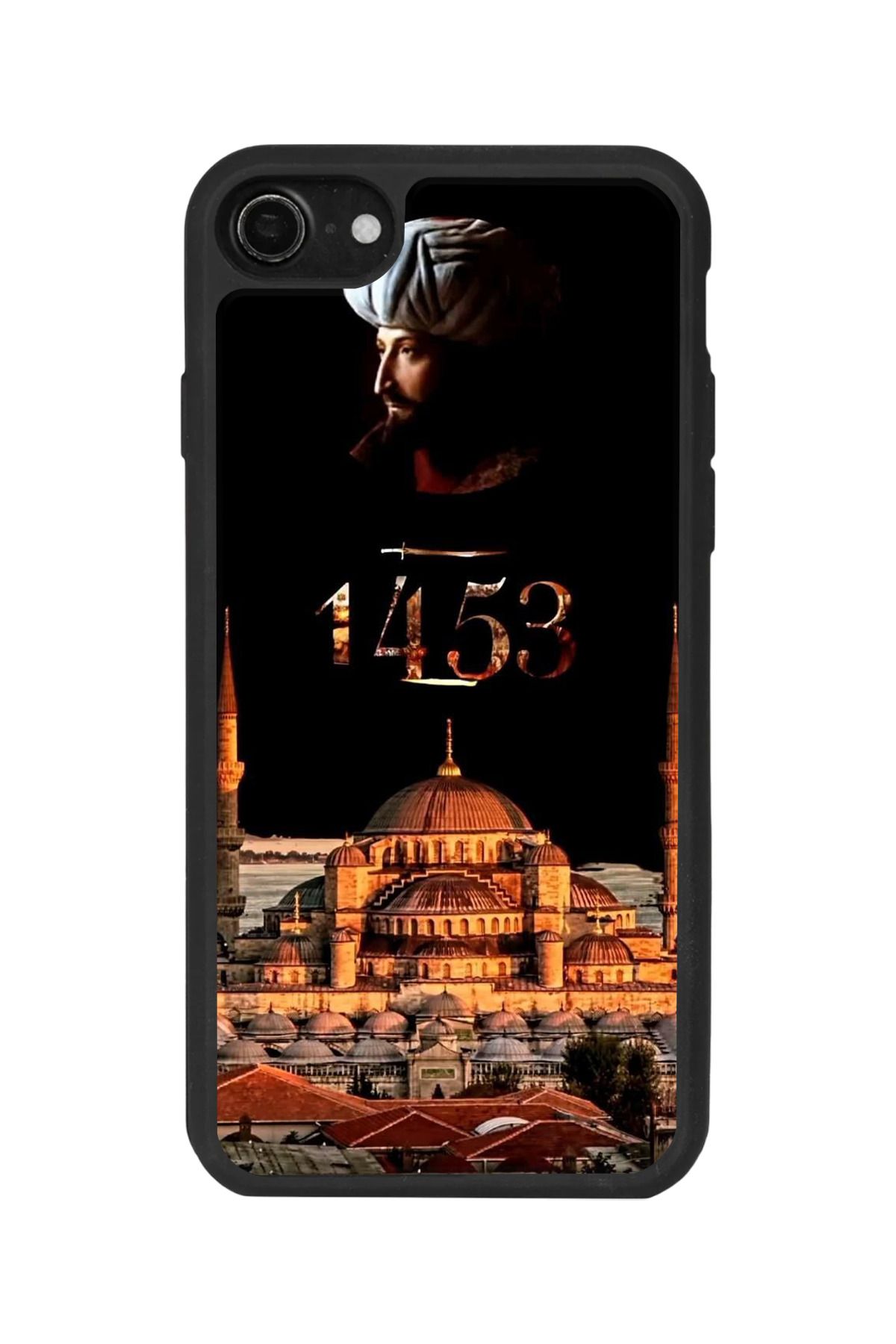 BGAKSESUAR Apple iPhone 8 Uyumlu Mat Siyah Kılıf – Yumuşak Silikon, Koruyucu, Şok Emici Kapak